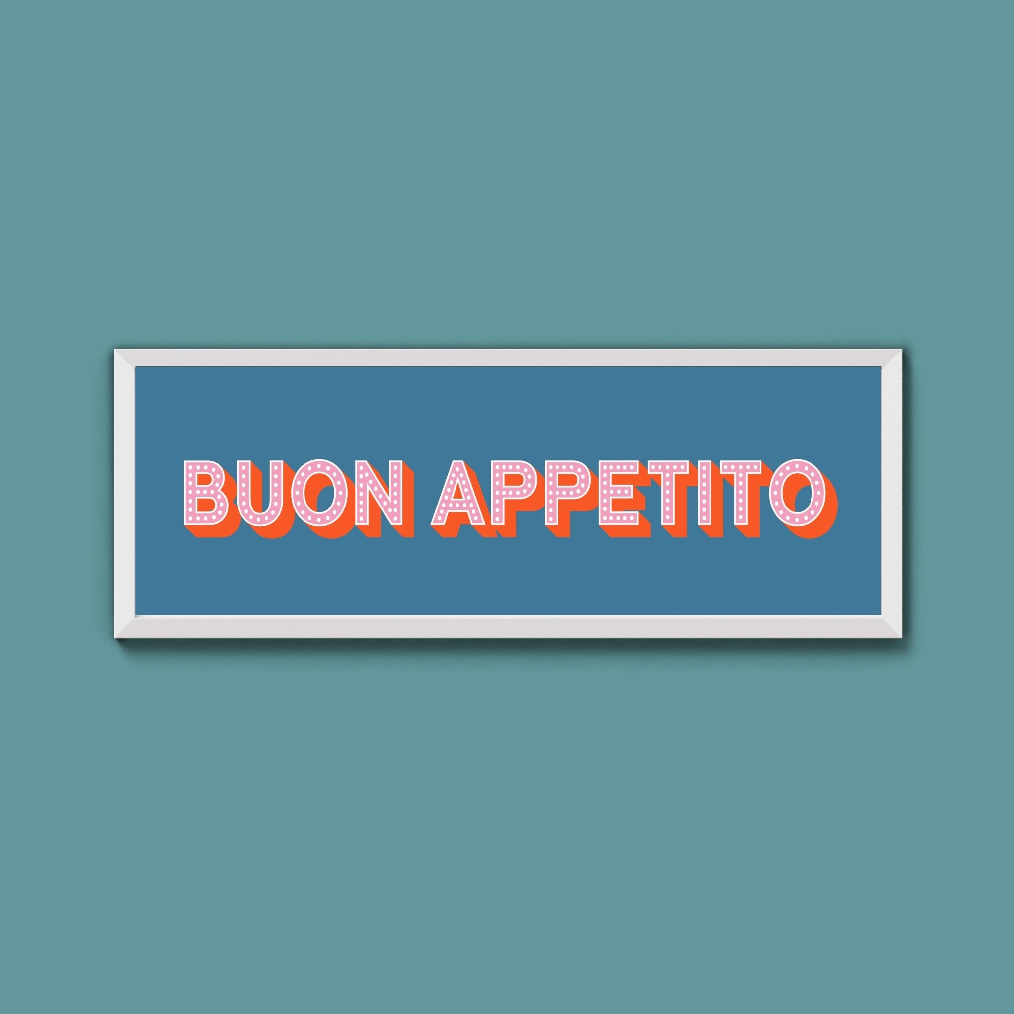 Buon Appetito Framed Print (New Style) - Above The Door