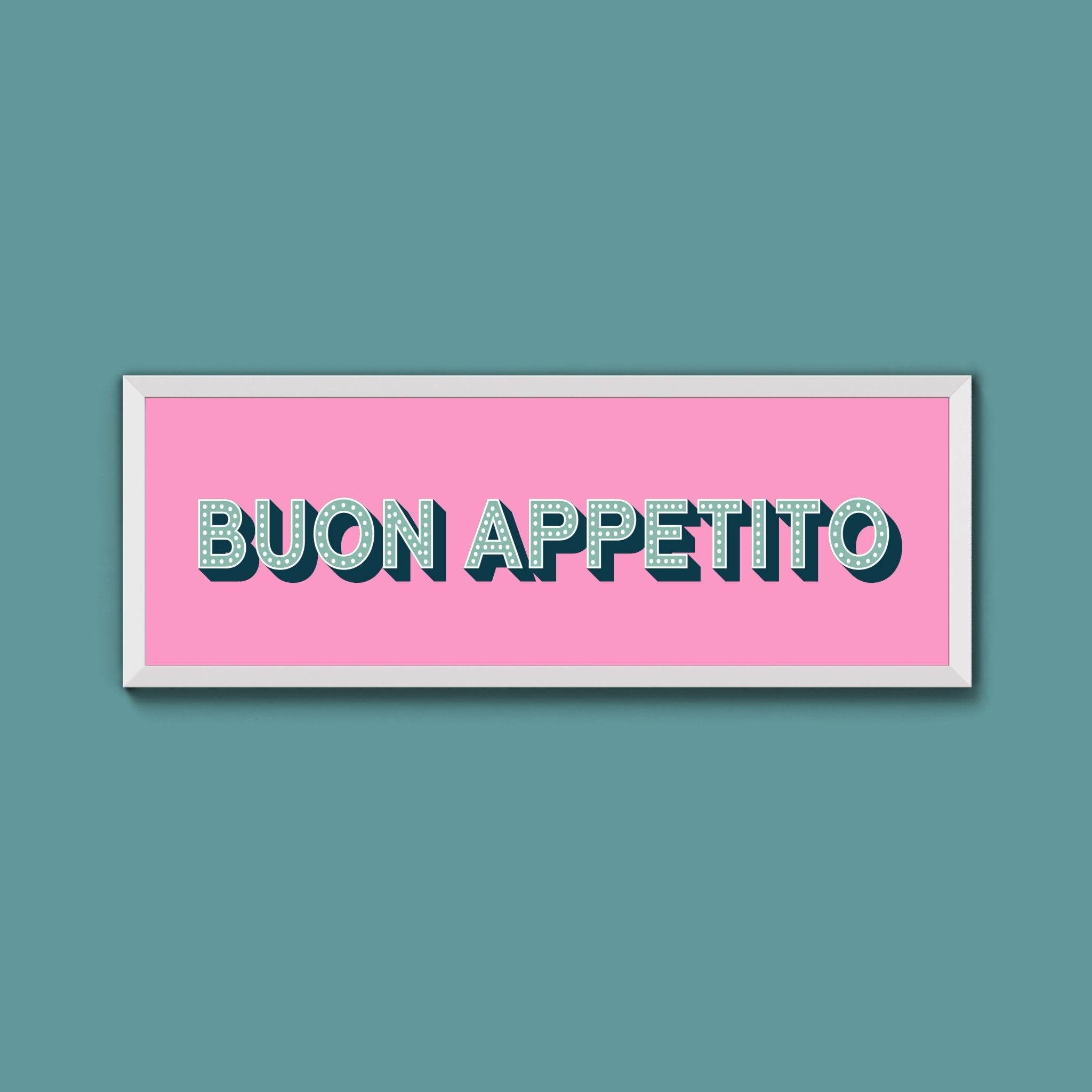 Buon Appetito Framed Print (New Style) - Above The Door