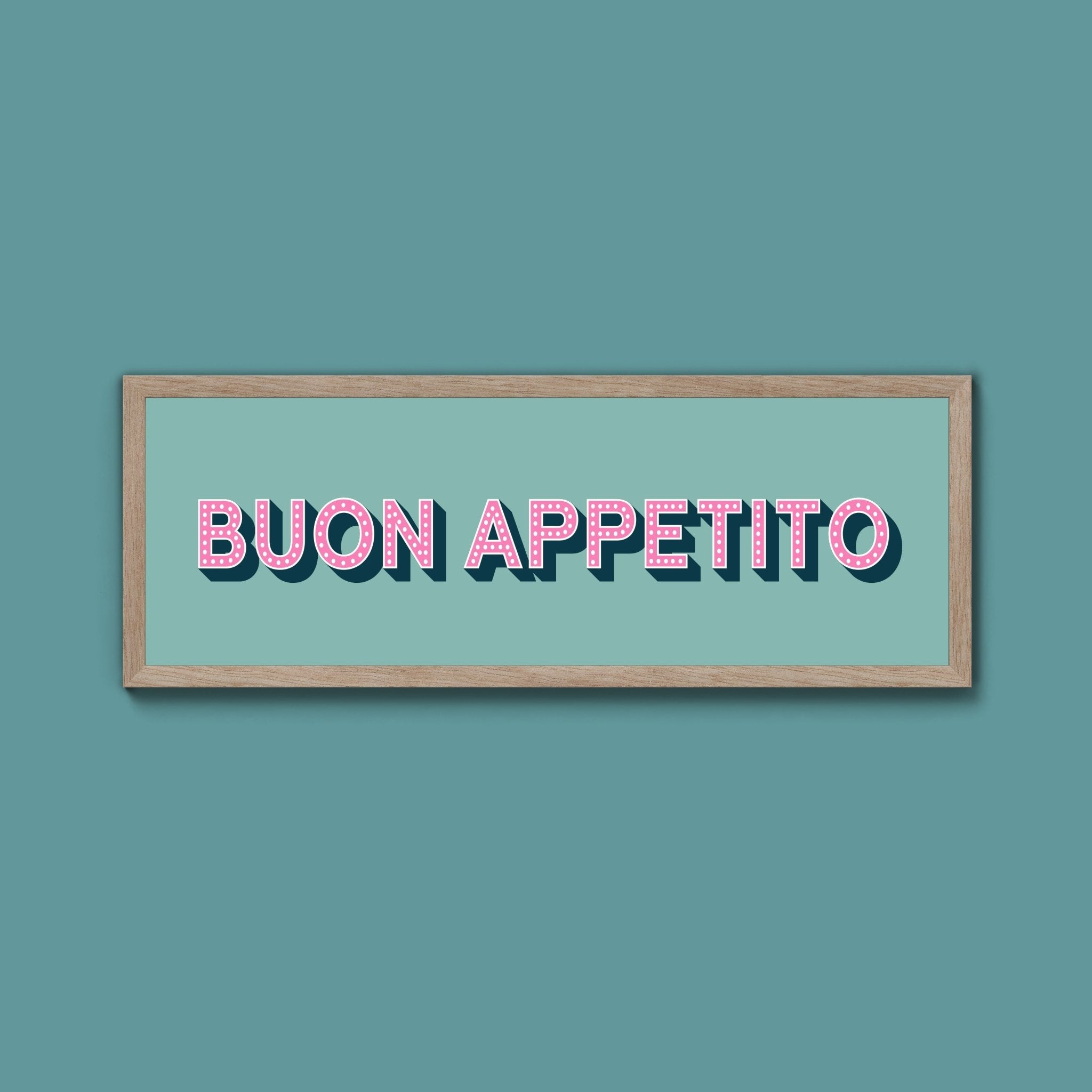 Buon Appetito Framed Print (New Style) - Above The Door