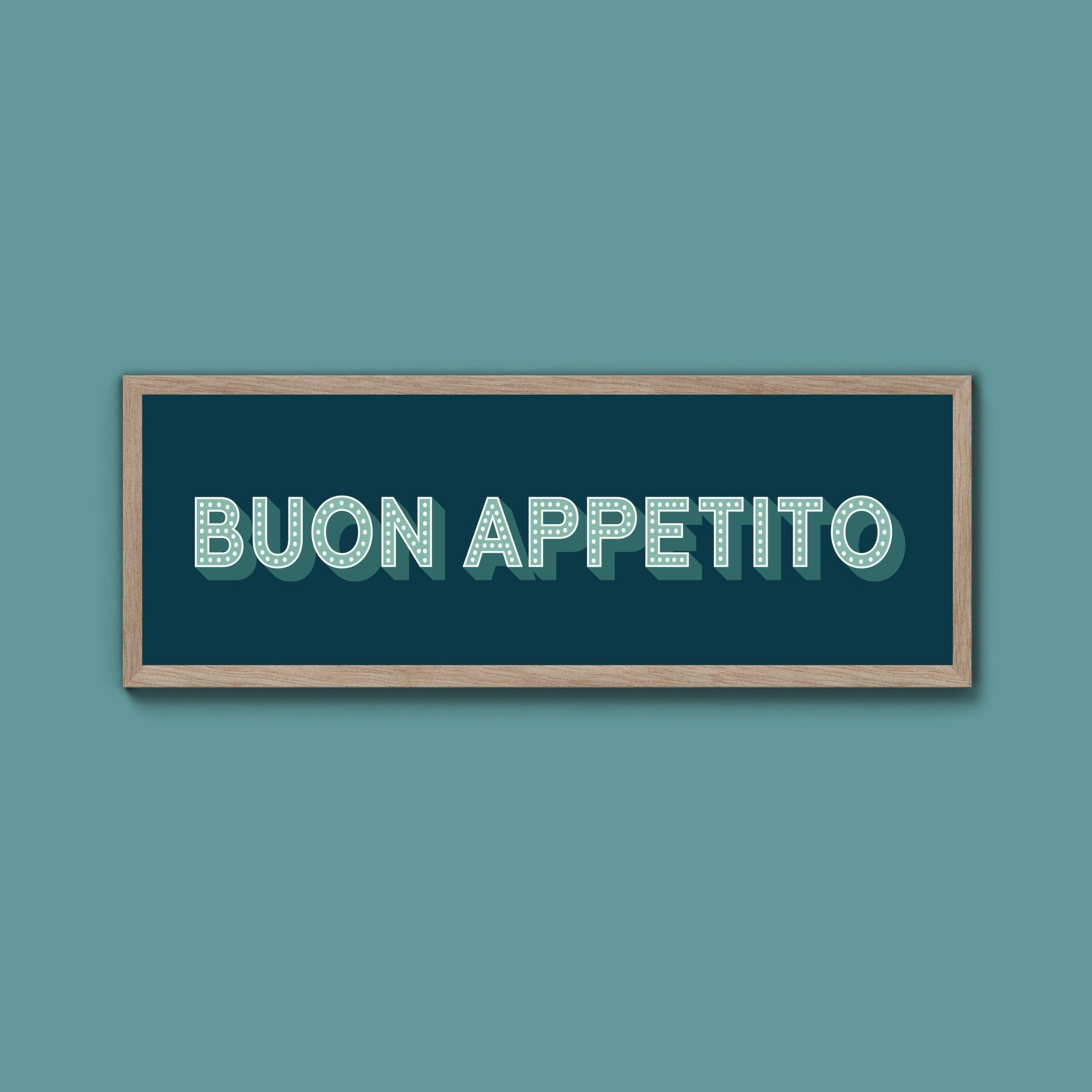 Buon Appetito Framed Print (New Style) - Above The Door