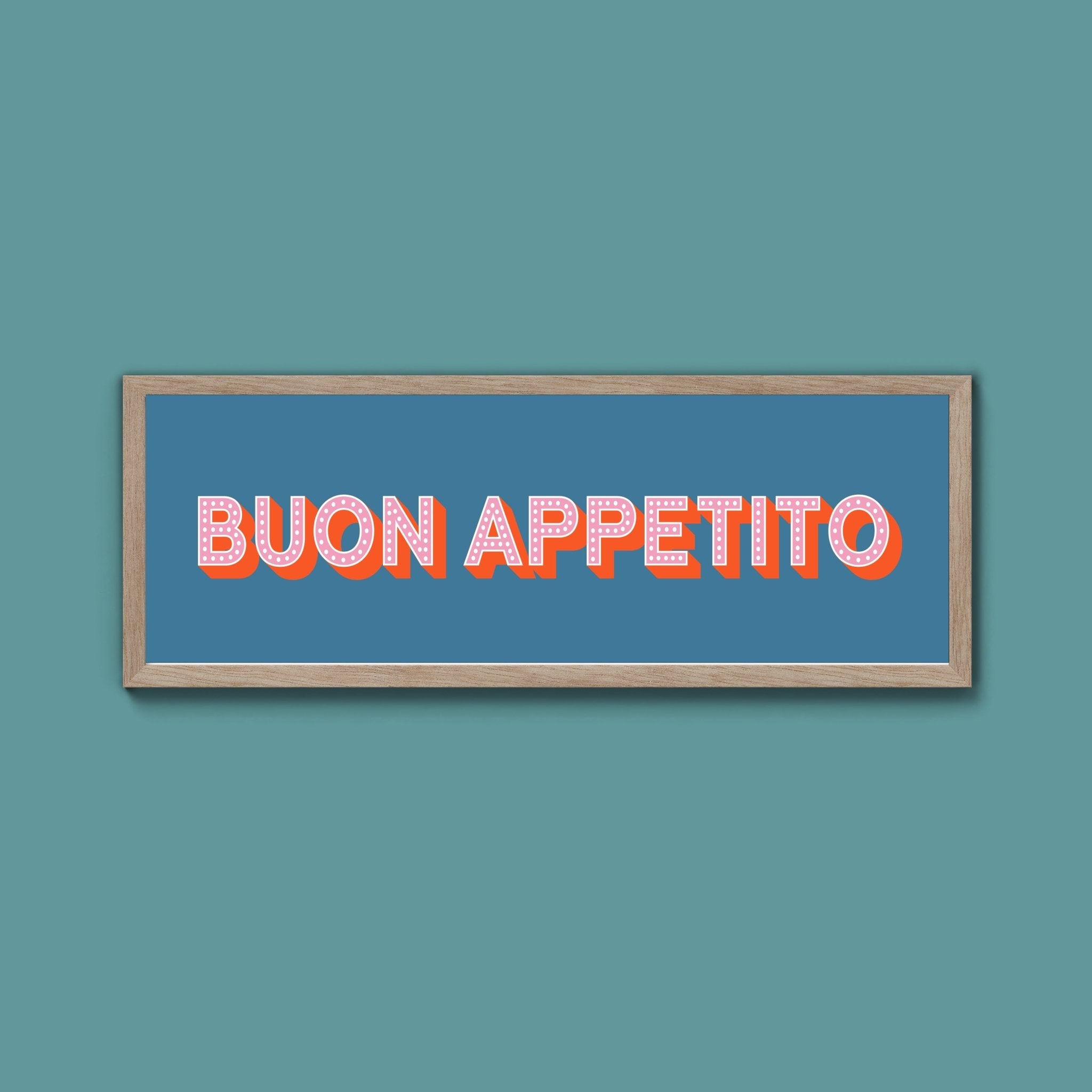 Buon Appetito Framed Print (New Style) - Above The Door