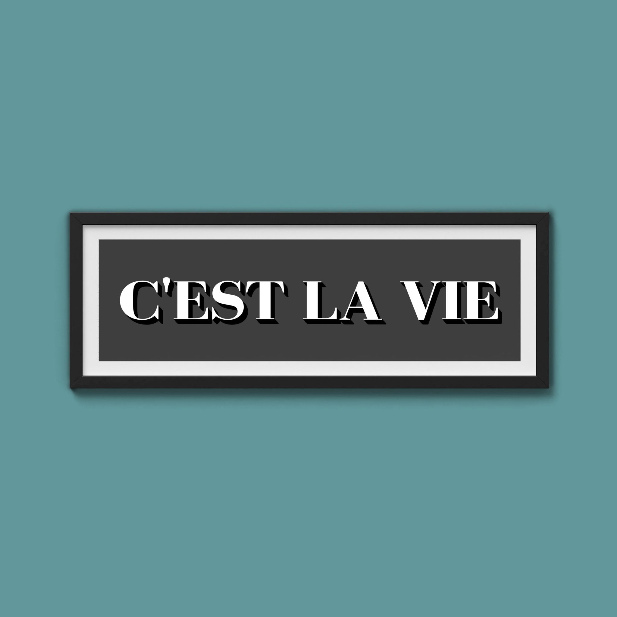 C'est La Vie Print - Above The Door