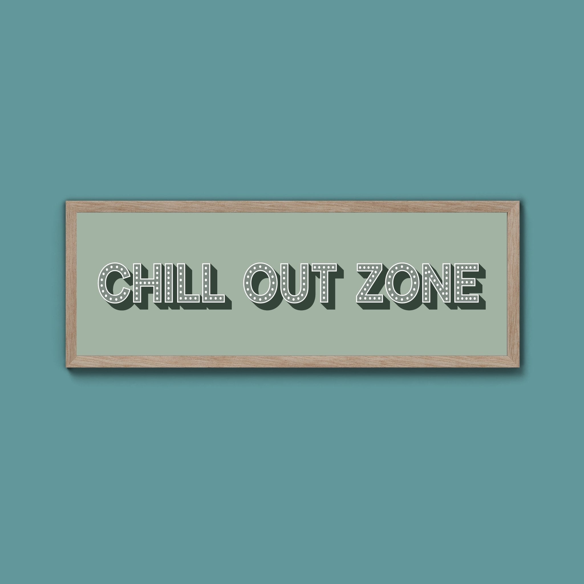 Chill Out Zone Framed Print (New Style) - Above The Door