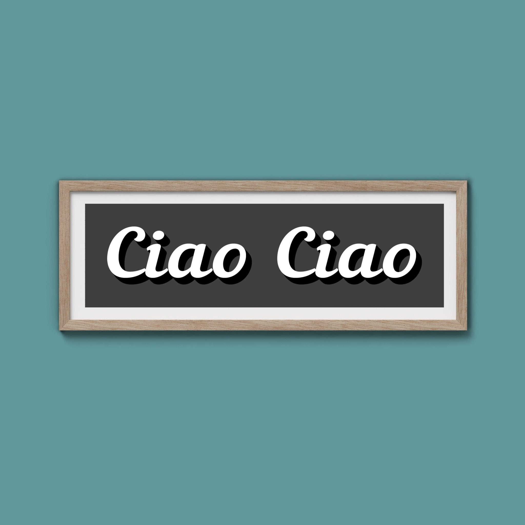 Ciao Ciao Framed Print (New Style) - Above The Door