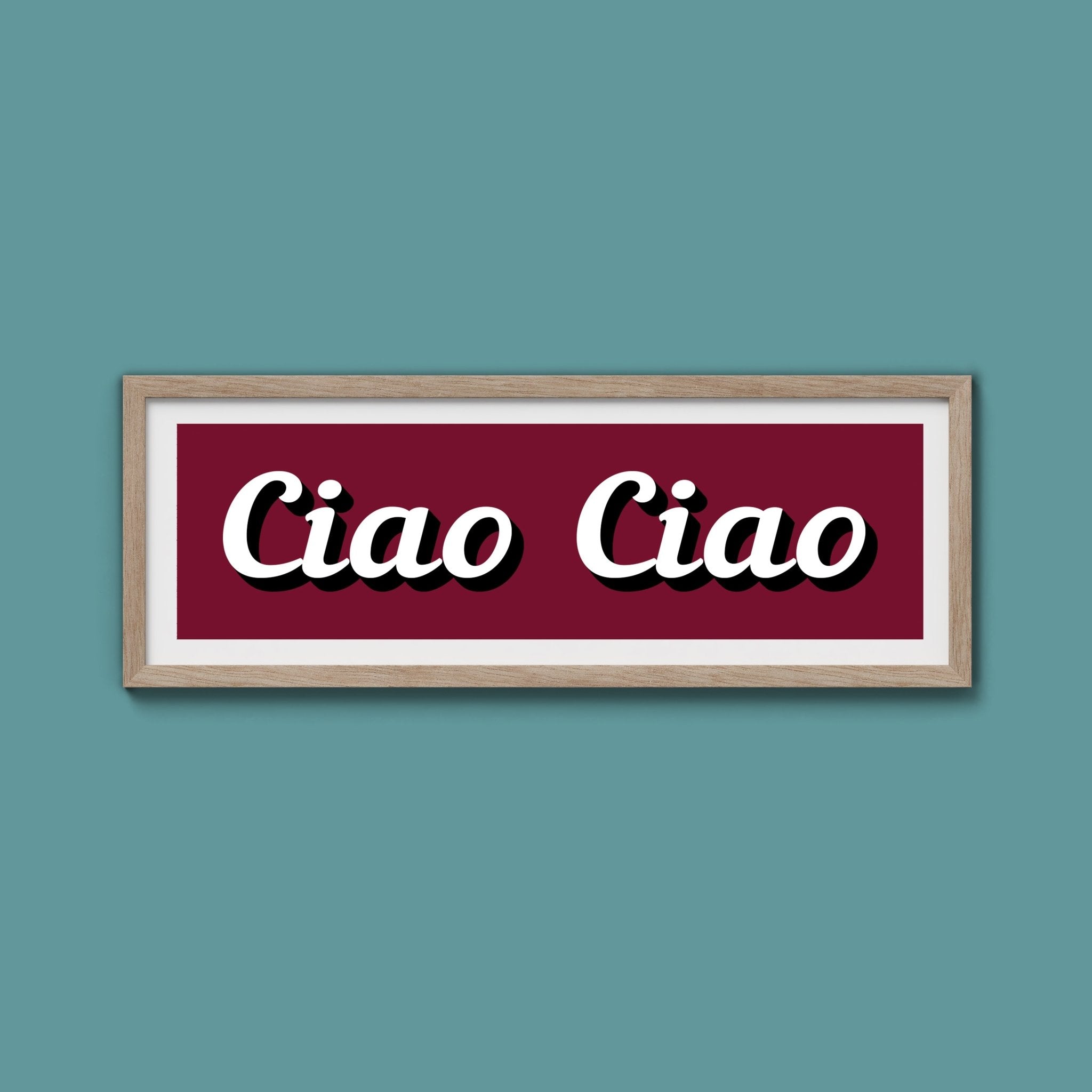 Ciao Ciao Framed Print (New Style) - Above The Door