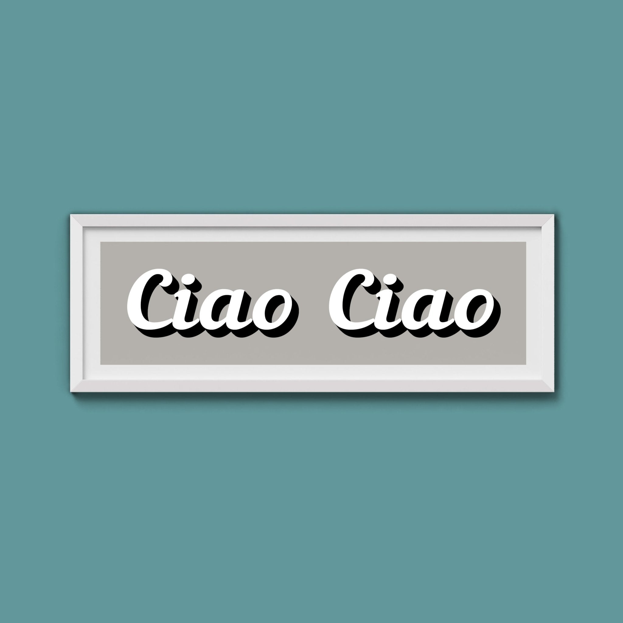 Ciao Ciao Framed Print (New Style) - Above The Door
