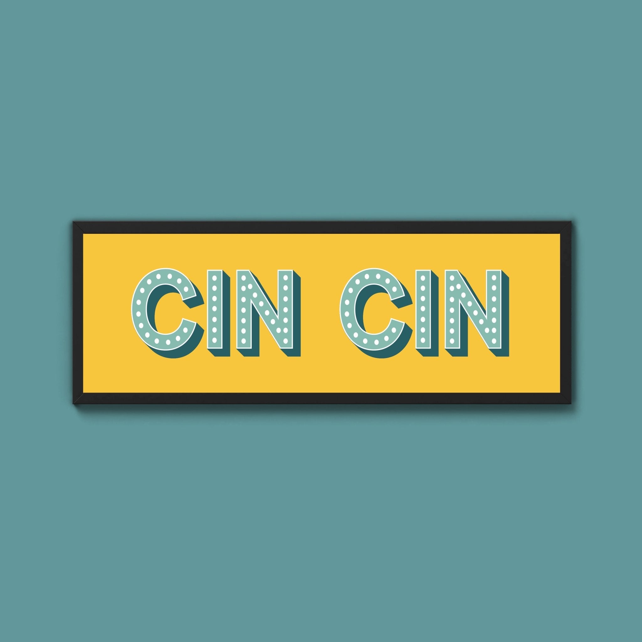 Cin Cin Framed Print (New Style) - Above The Door