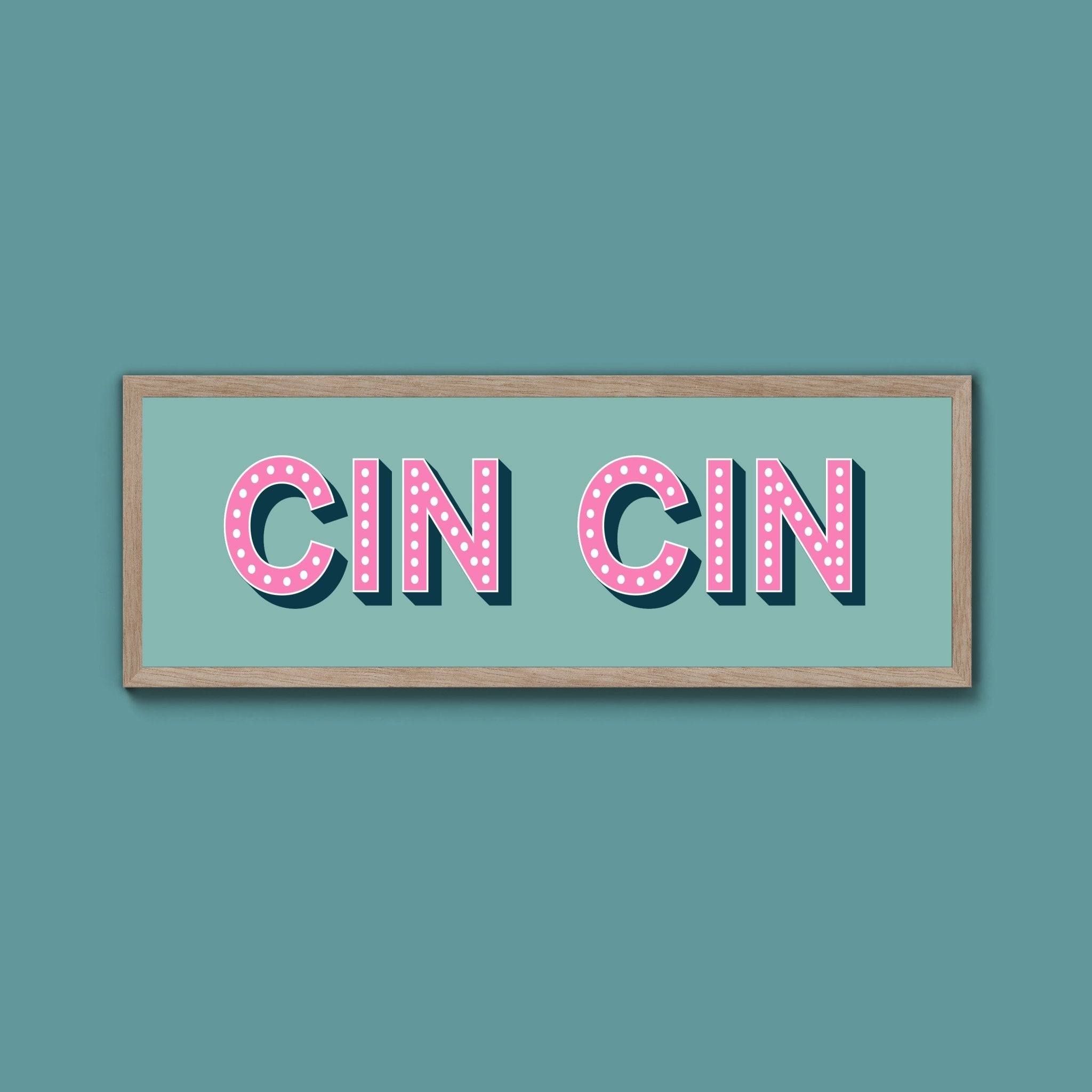 Cin Cin Framed Print (New Style) - Above The Door