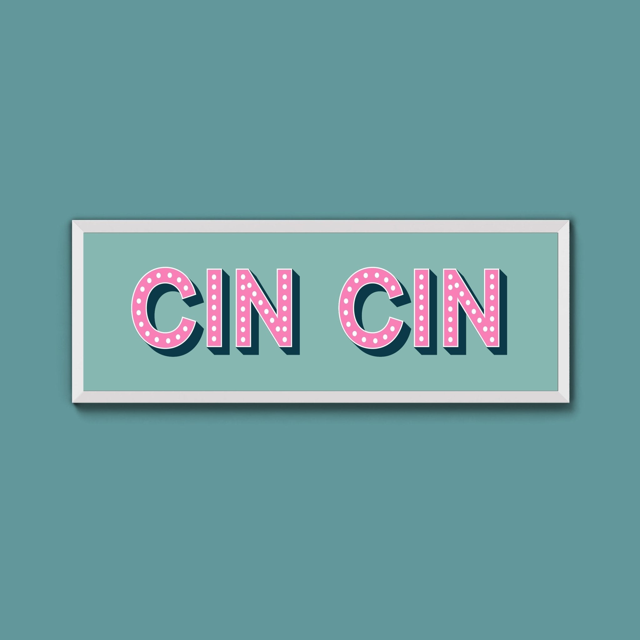 Cin Cin Framed Print (New Style) - Above The Door