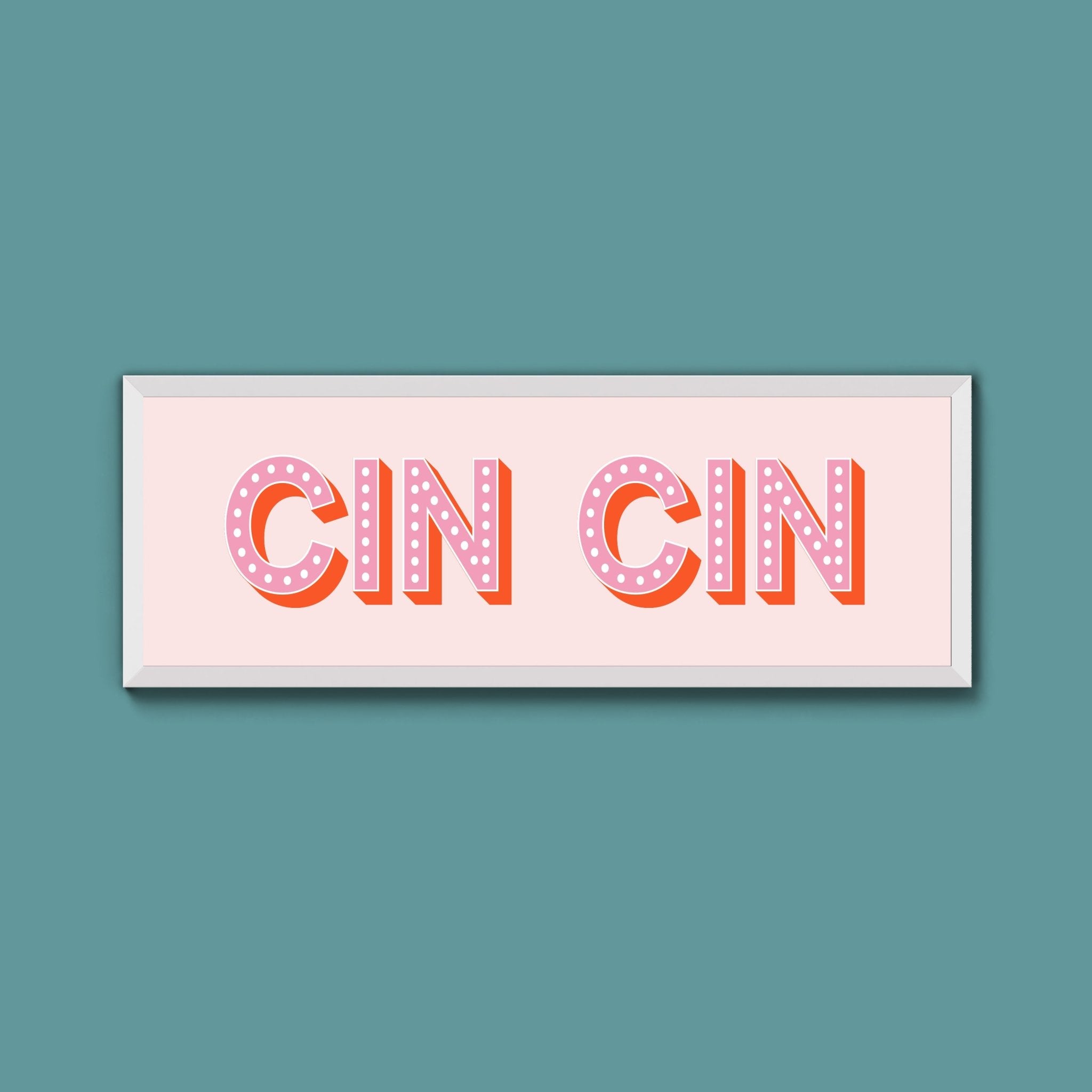 Cin Cin Framed Print (New Style) - Above The Door