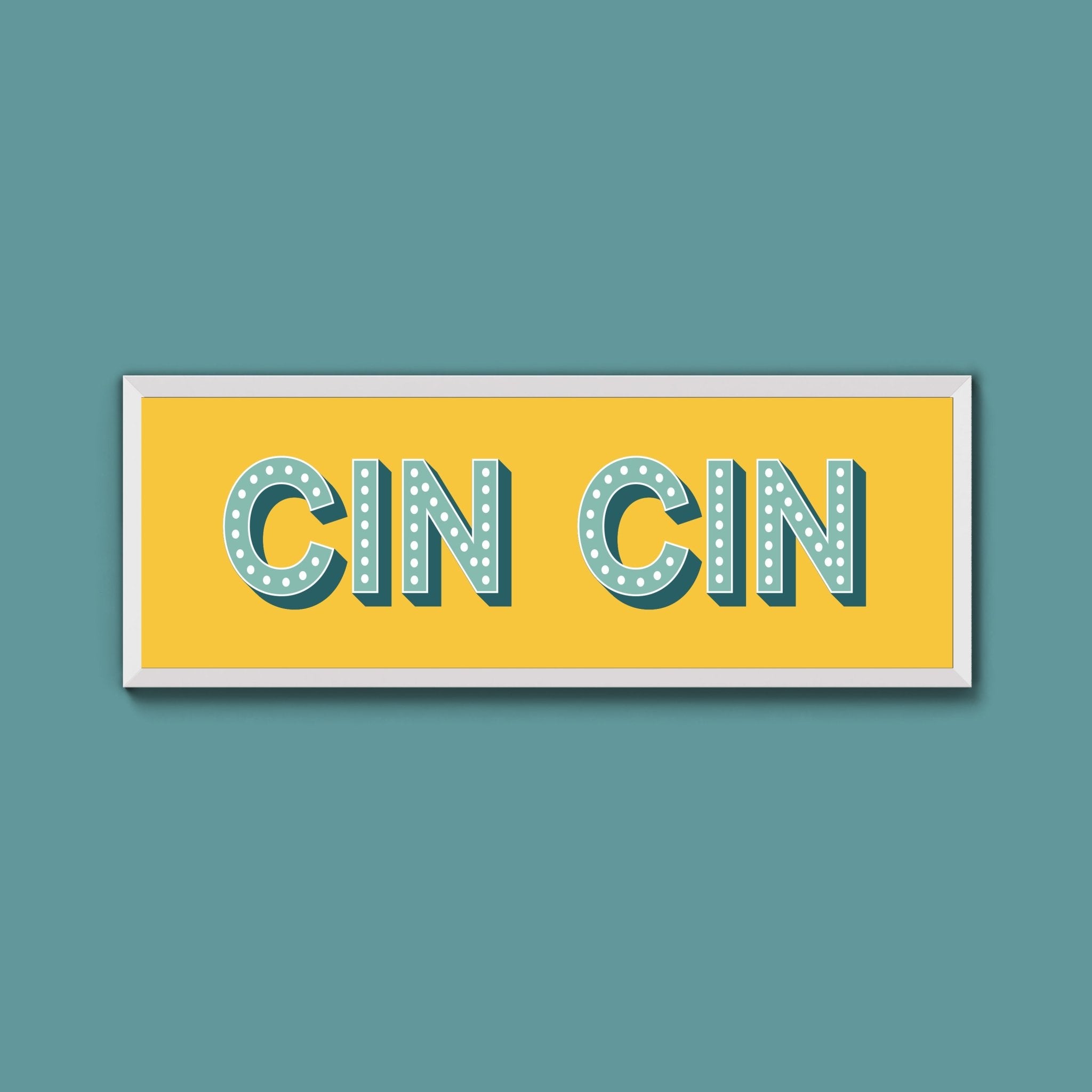 Cin Cin Framed Print (New Style) - Above The Door