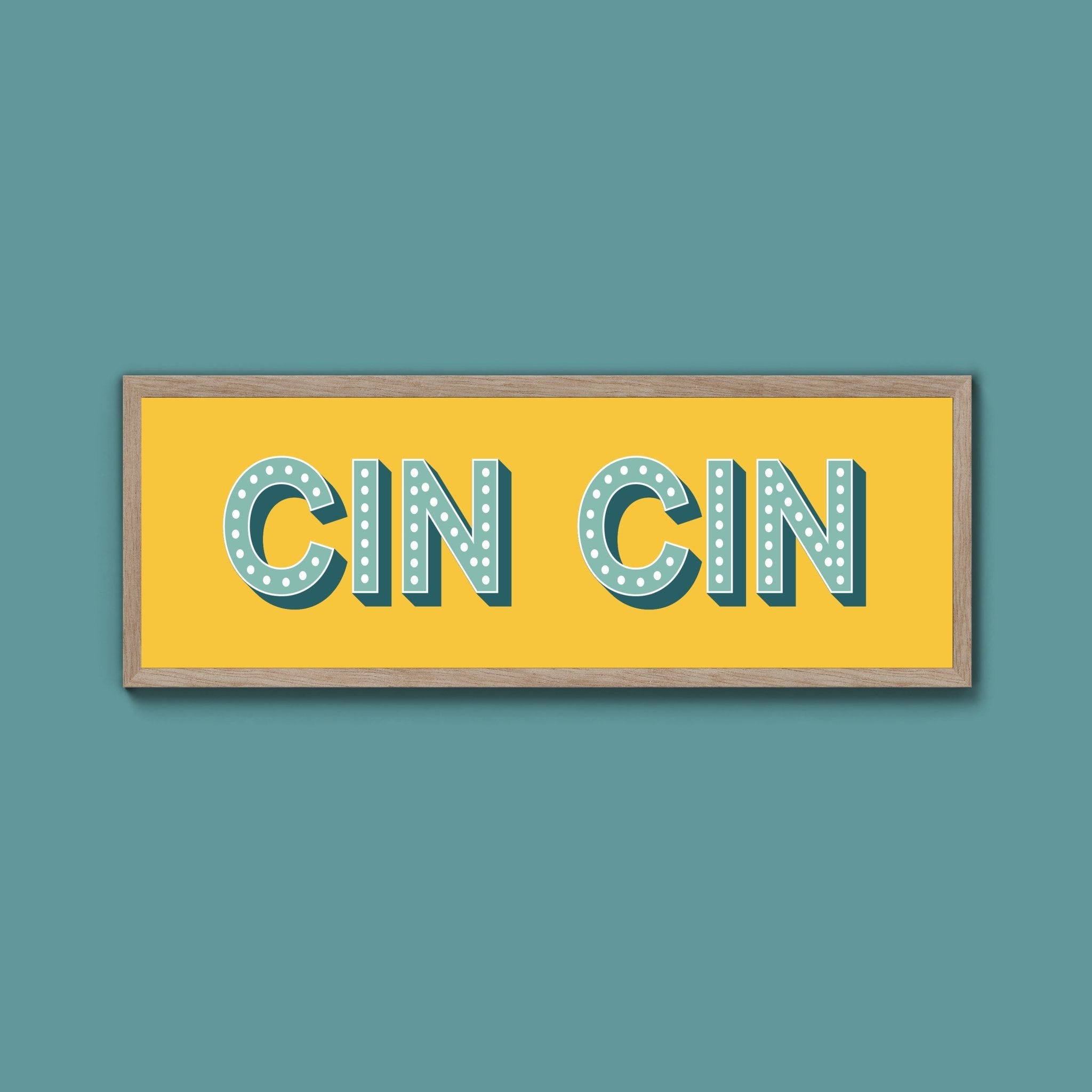 Cin Cin Framed Print (New Style) - Above The Door