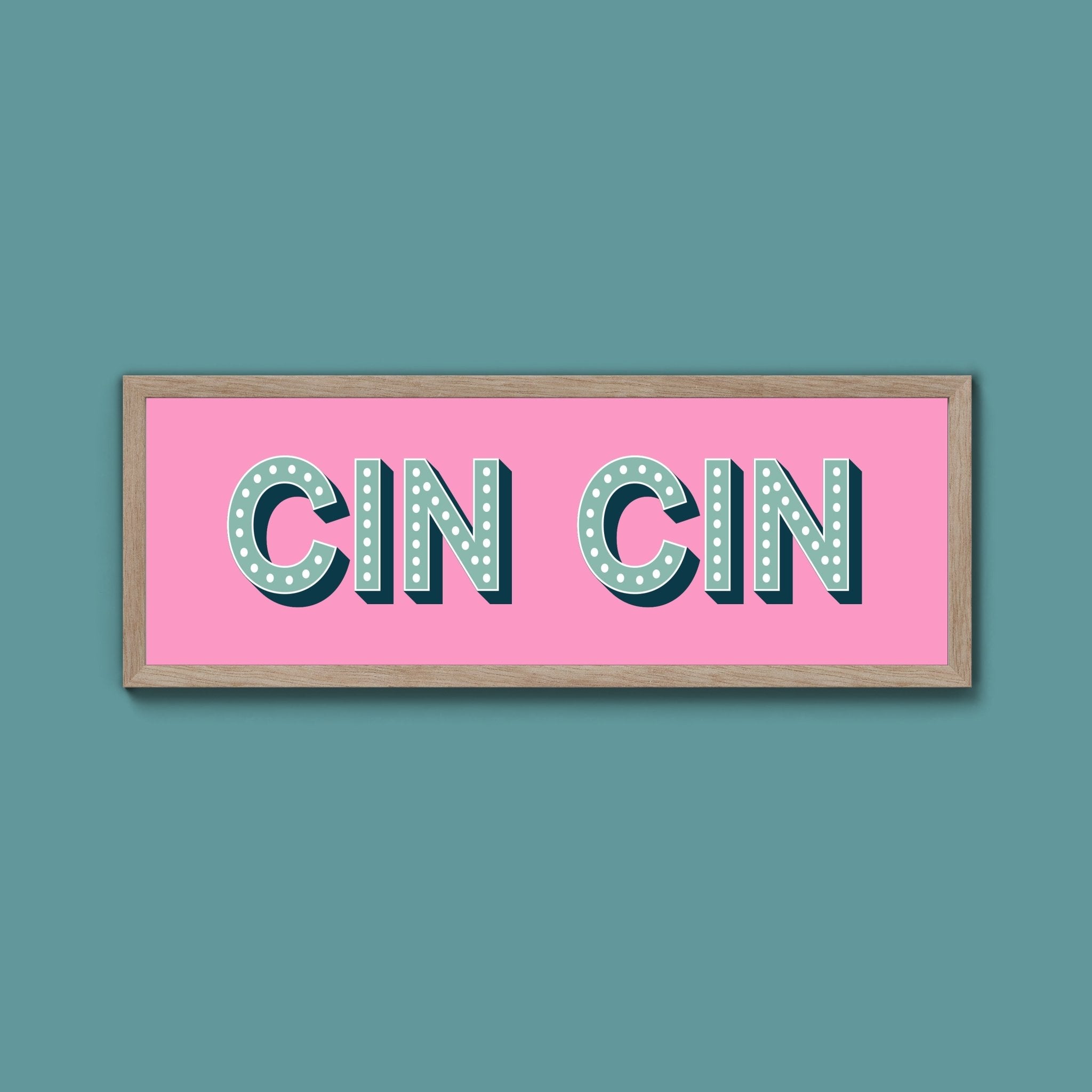Cin Cin Framed Print (New Style) - Above The Door