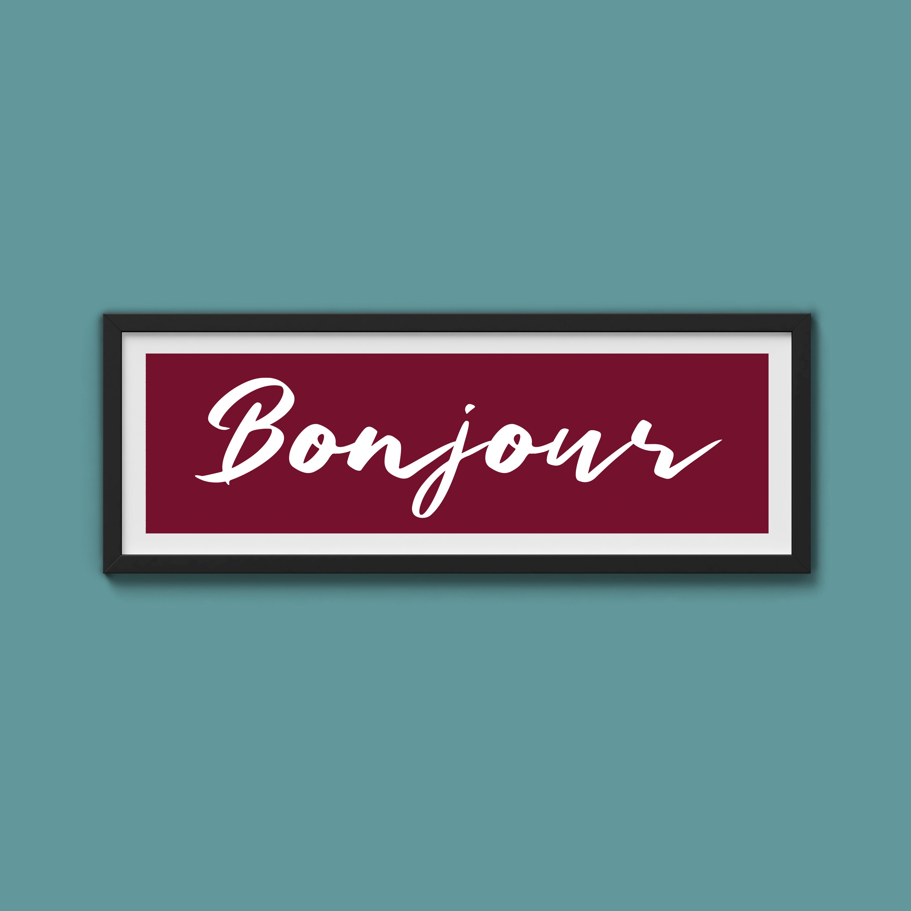 Bonjour Framed Print