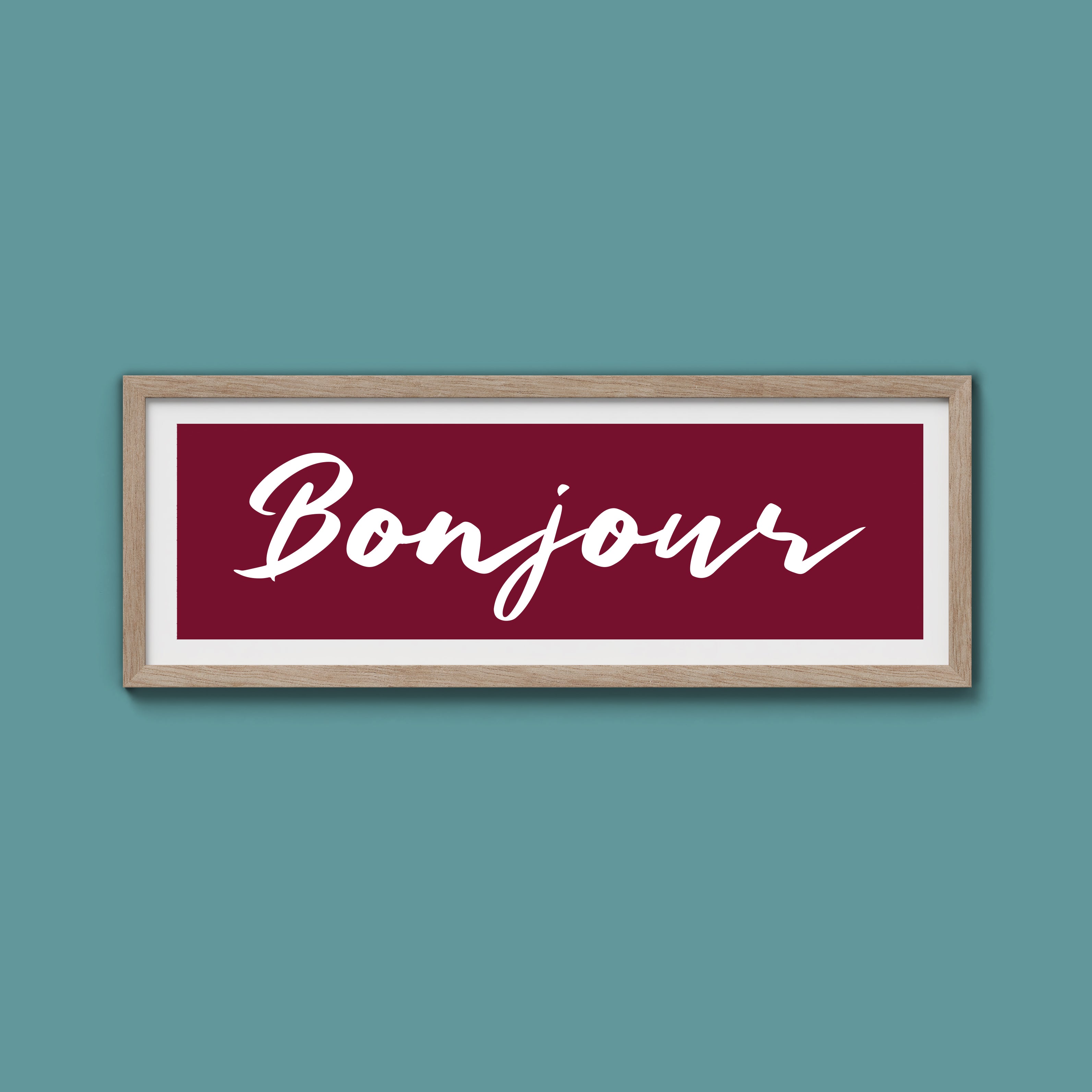 Bonjour Framed Print