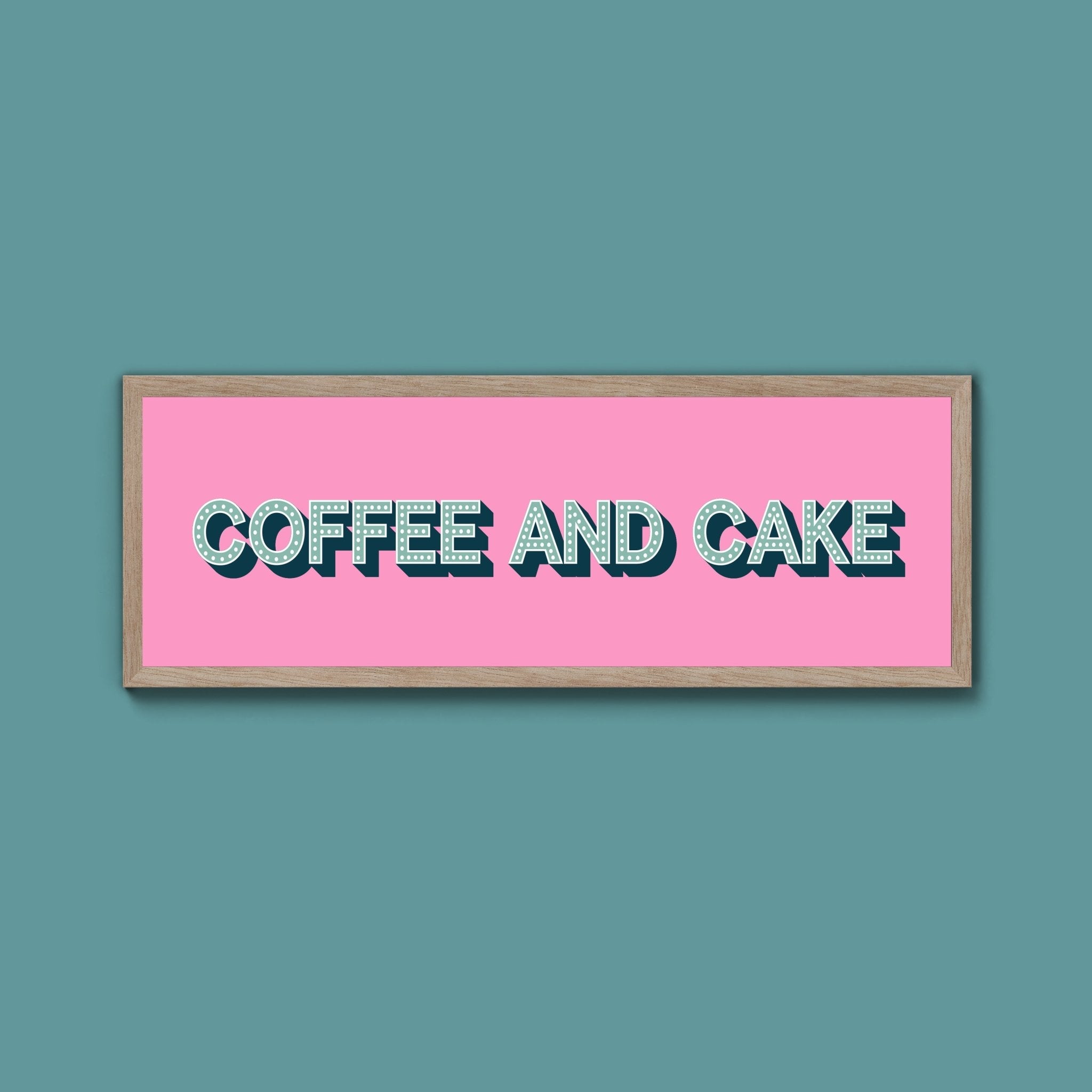 Coffee And Cake Framed Print (New Style) - Above The Door