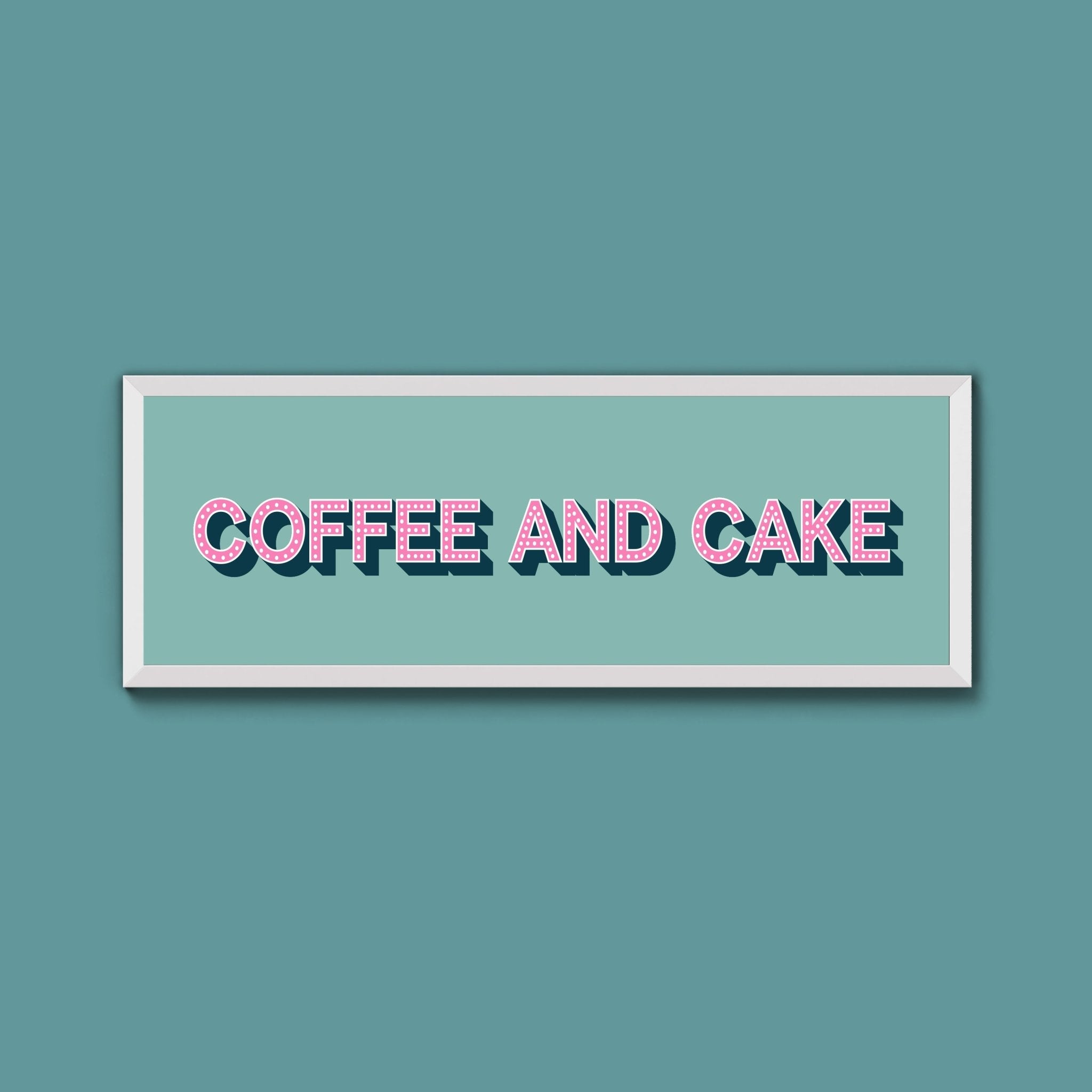 Coffee And Cake Framed Print (New Style) - Above The Door