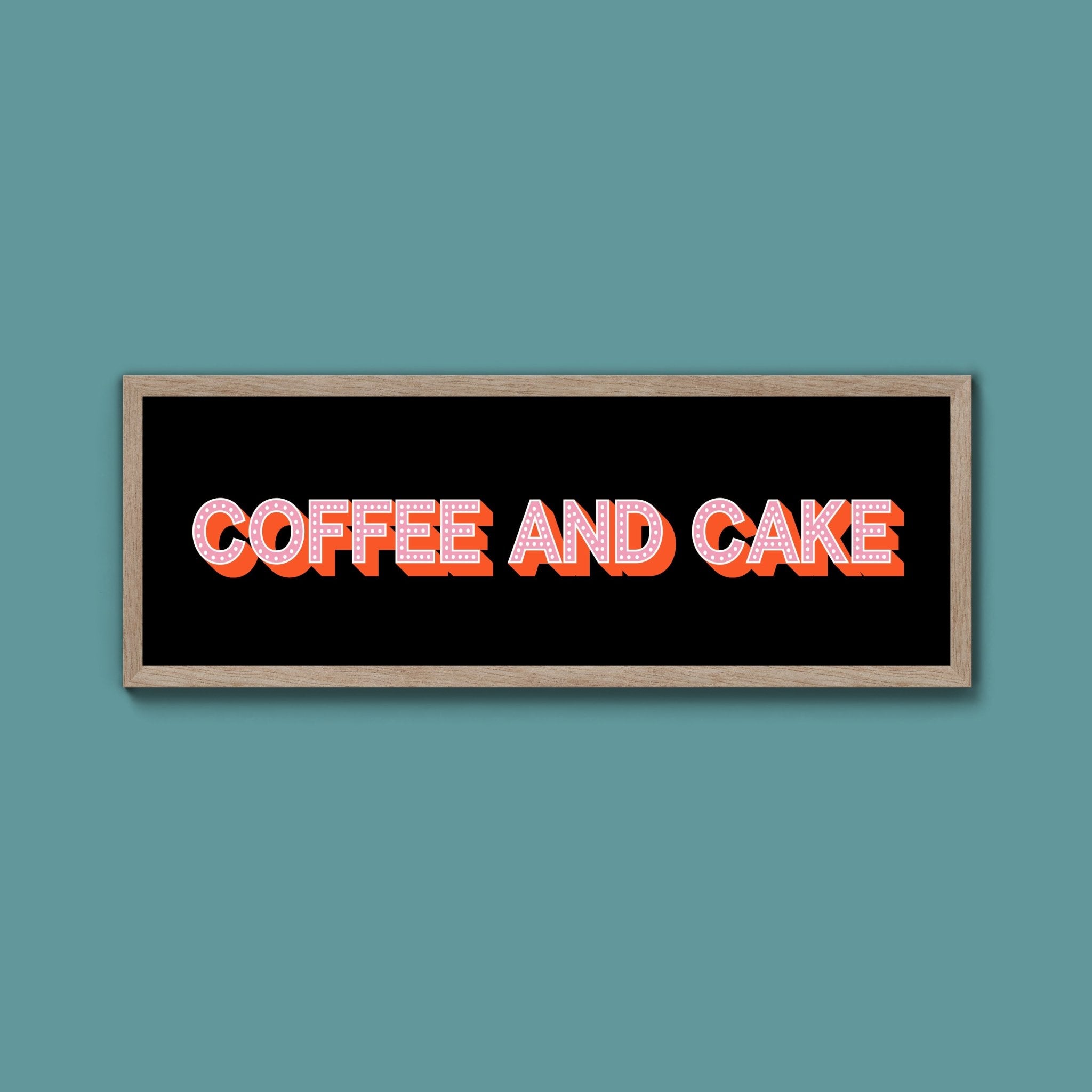 Coffee And Cake Framed Print (New Style) - Above The Door