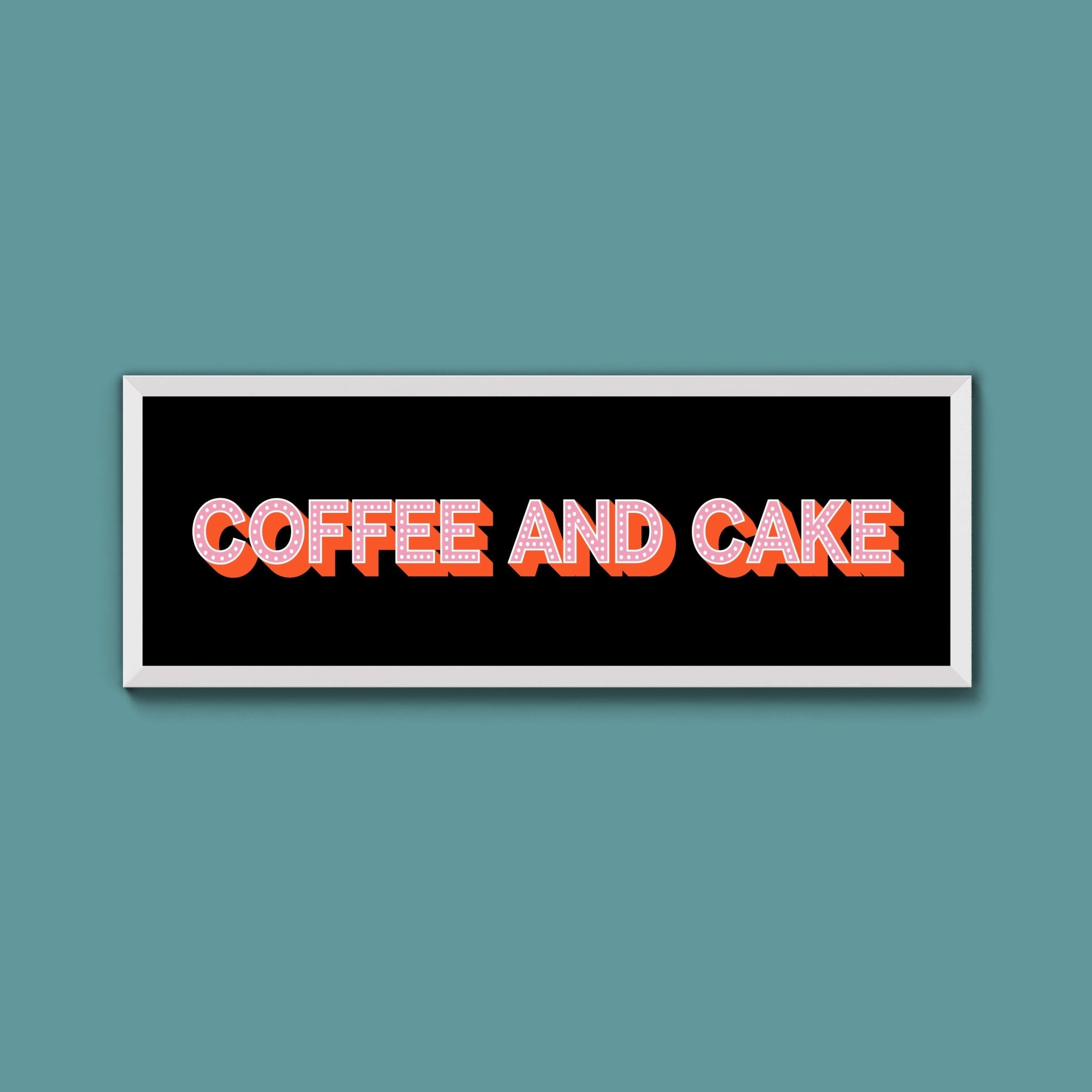Coffee And Cake Framed Print (New Style) - Above The Door