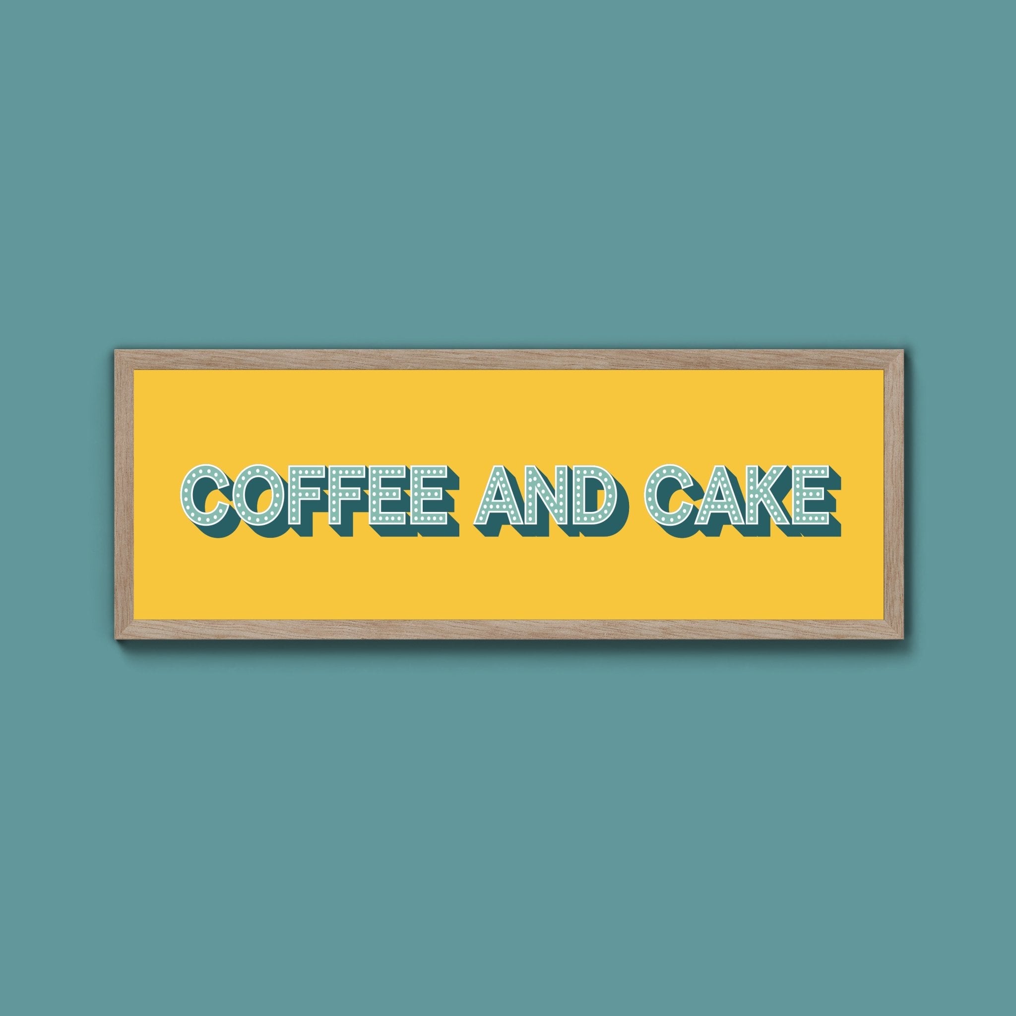 Coffee And Cake Framed Print (New Style) - Above The Door