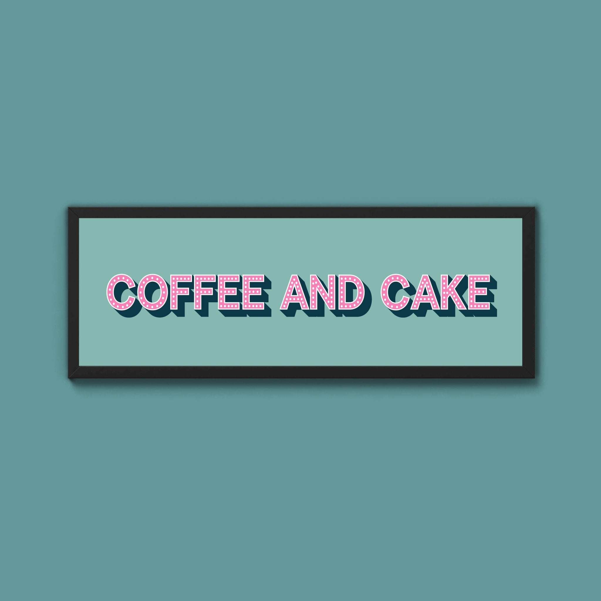 Coffee And Cake Framed Print (New Style) - Above The Door