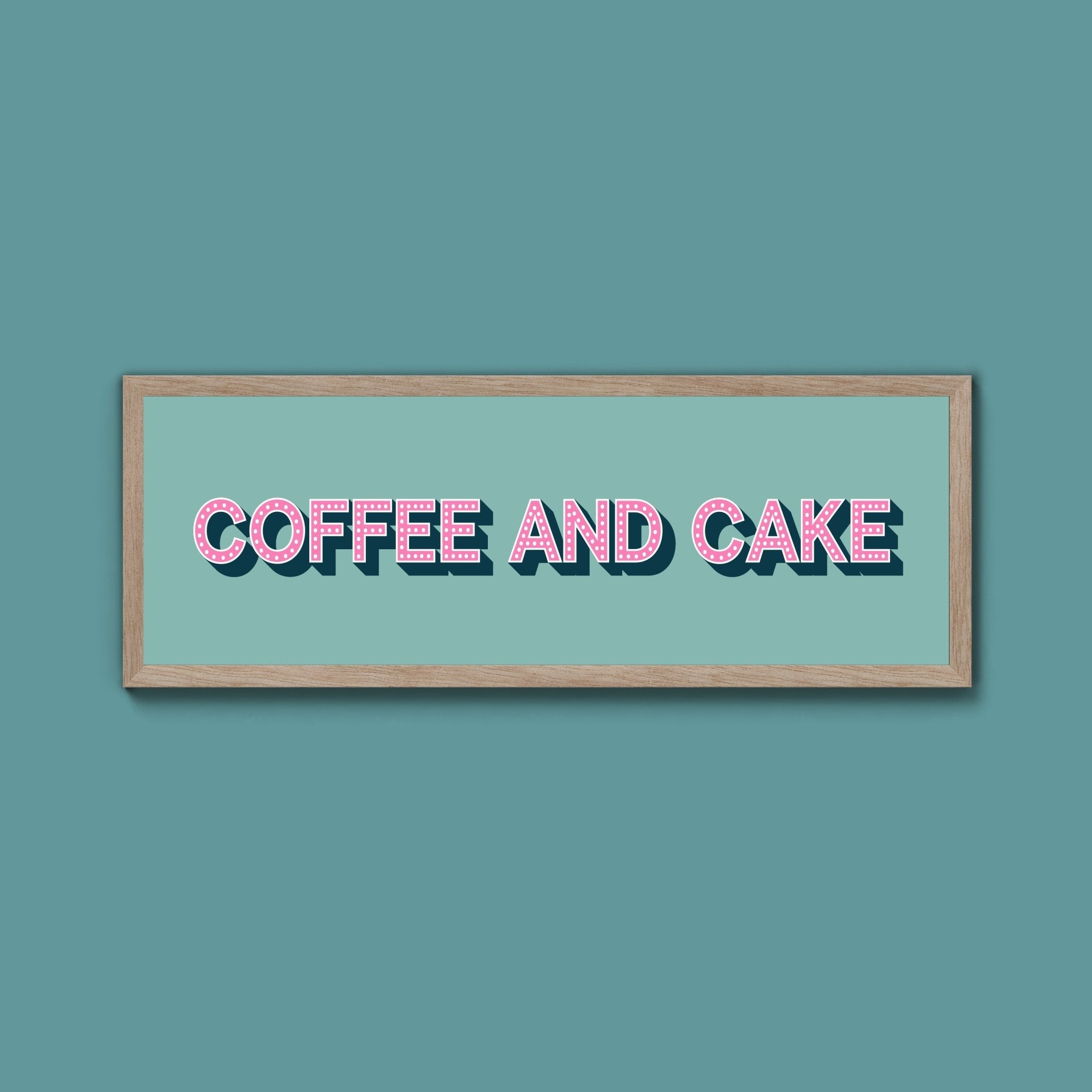 Coffee And Cake Framed Print (New Style) - Above The Door