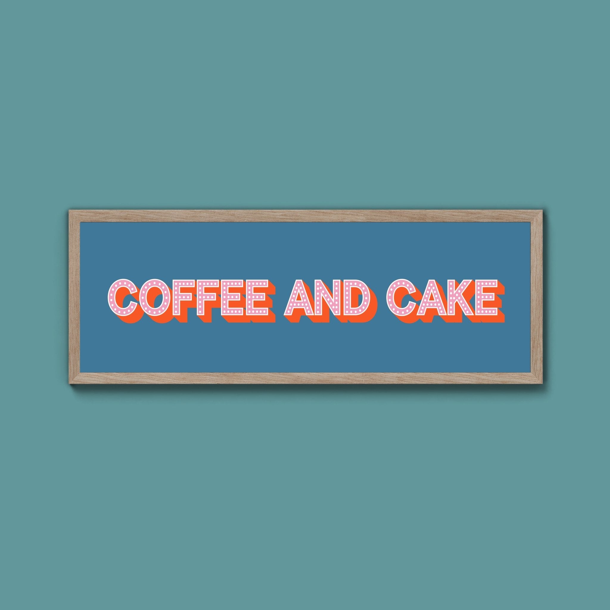 Coffee And Cake Framed Print (New Style) - Above The Door