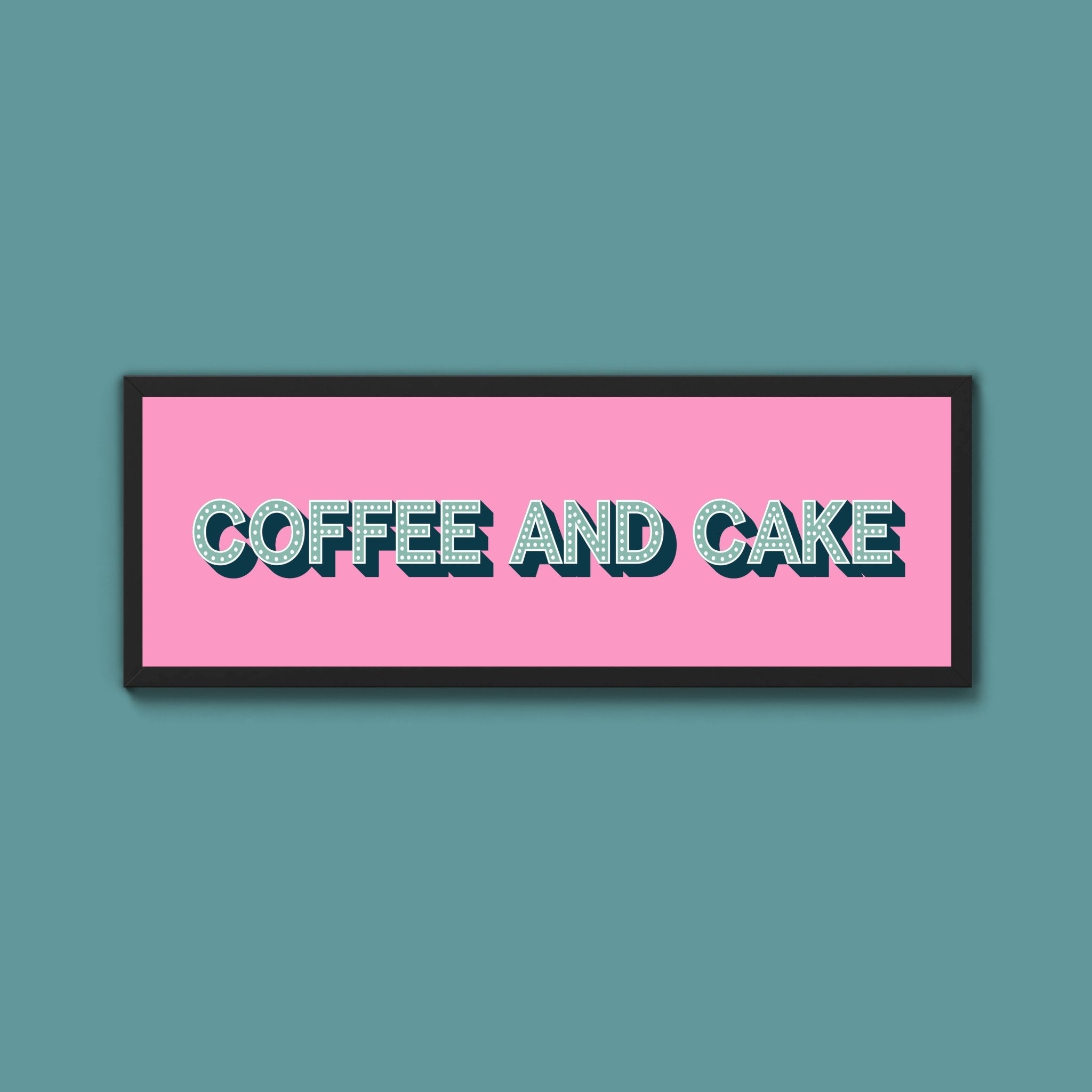 Coffee And Cake Framed Print (New Style) - Above The Door