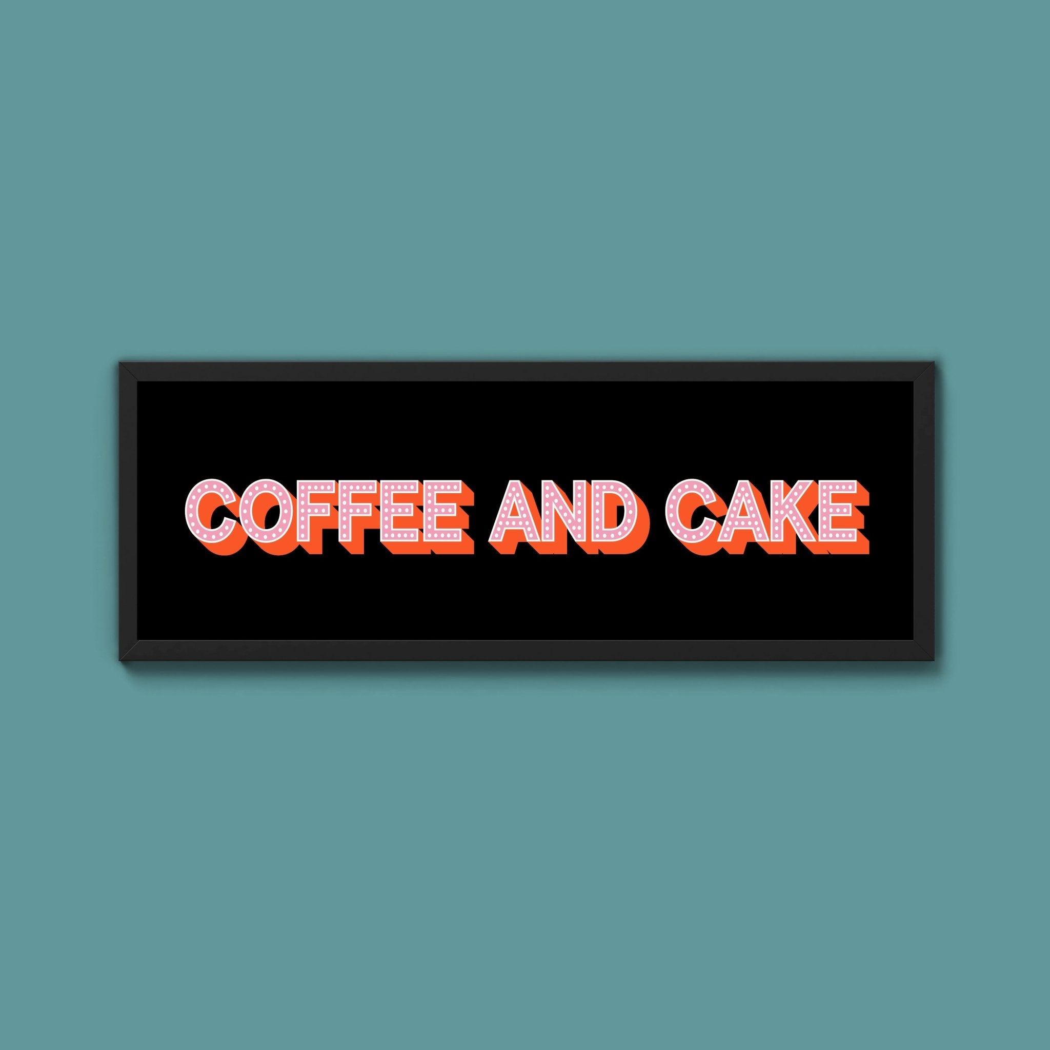 Coffee And Cake Framed Print (New Style) - Above The Door