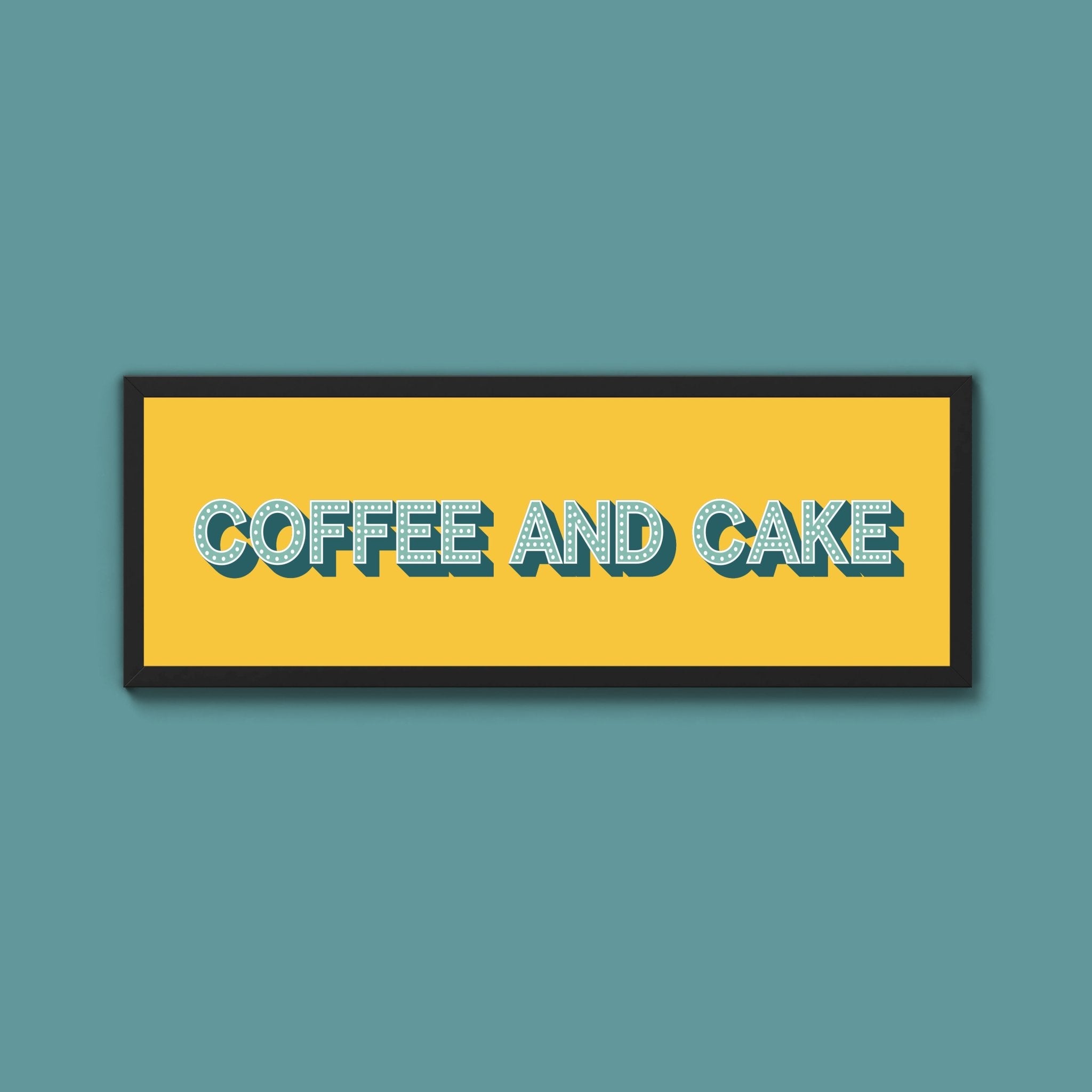 Coffee And Cake Framed Print (New Style) - Above The Door