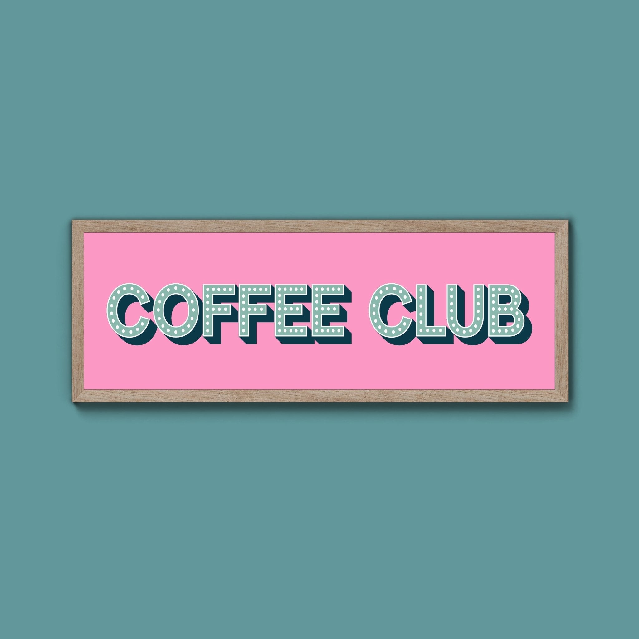 Coffee Club Framed Print (New Style) - Above The Door