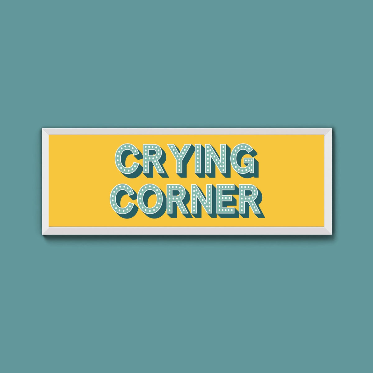 Crying Corner Framed Print (New Style) - Above The Door