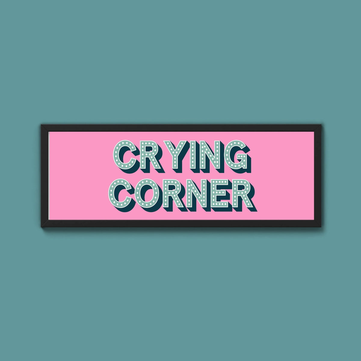 Crying Corner Framed Print (New Style) - Above The Door