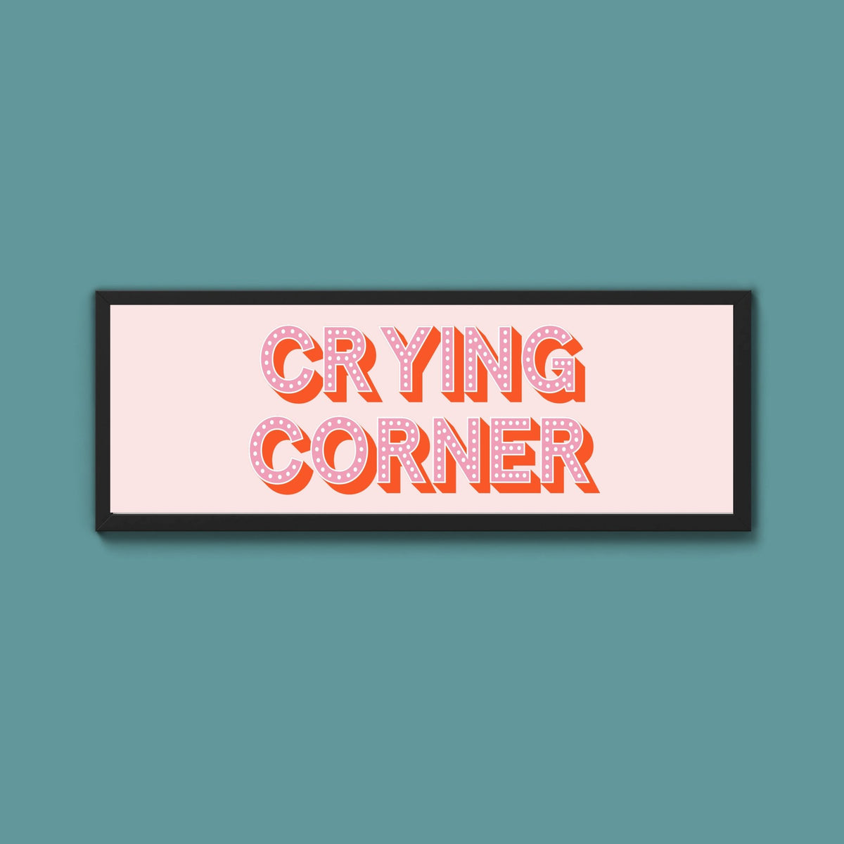 Crying Corner Framed Print (New Style) - Above The Door