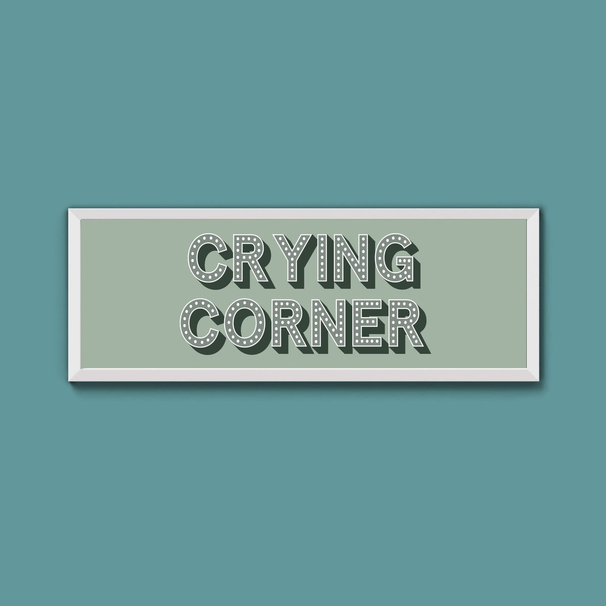 Crying Corner Framed Print (New Style) - Above The Door