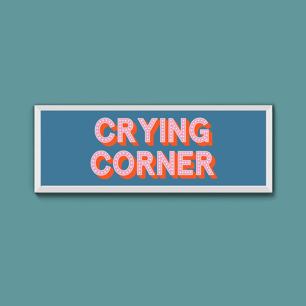 Crying Corner Framed Print (New Style) - Above The Door