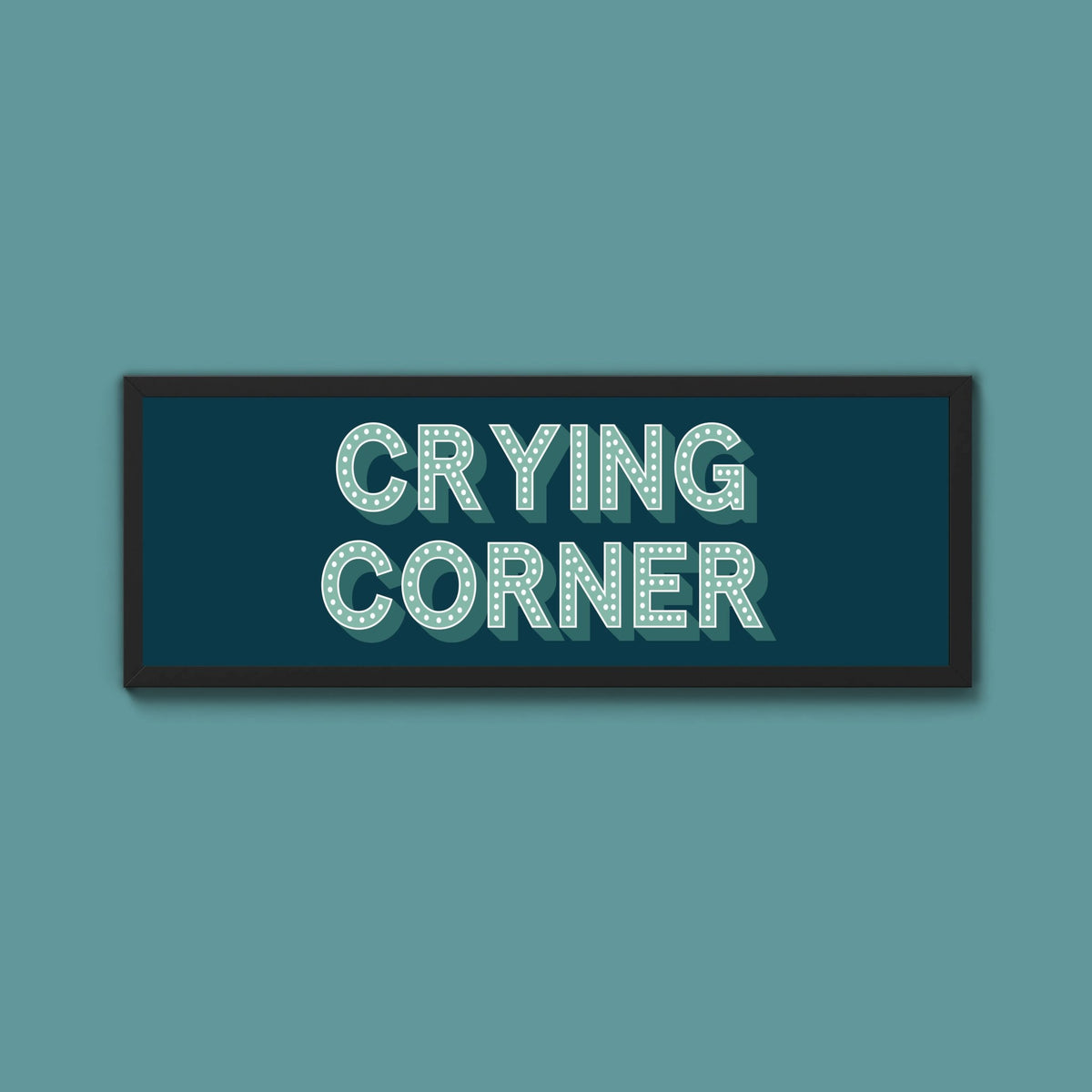 Crying Corner Framed Print (New Style) - Above The Door