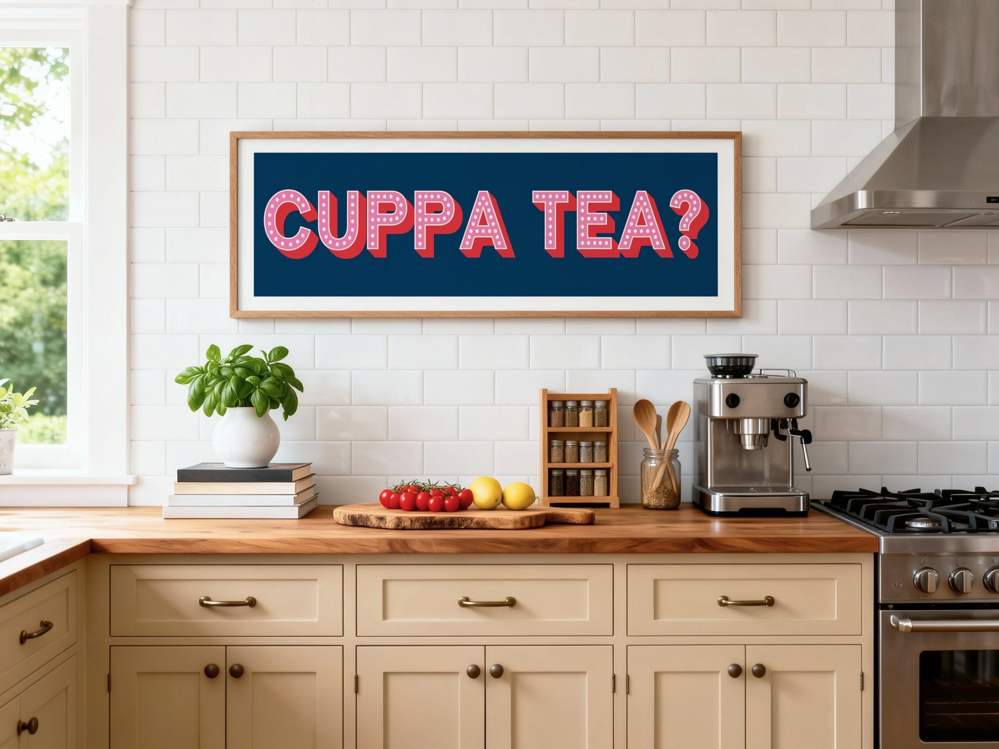Cuppa Tea Framed Print (New Style) - Above The Door