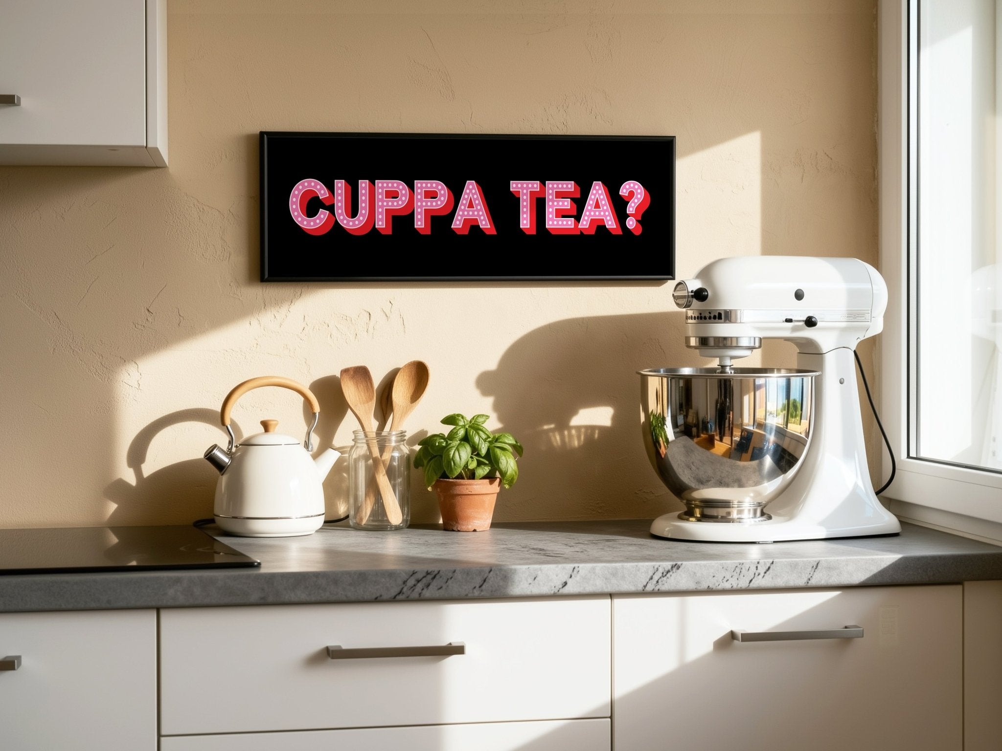 Cuppa Tea Framed Print (New Style) - Above The Door