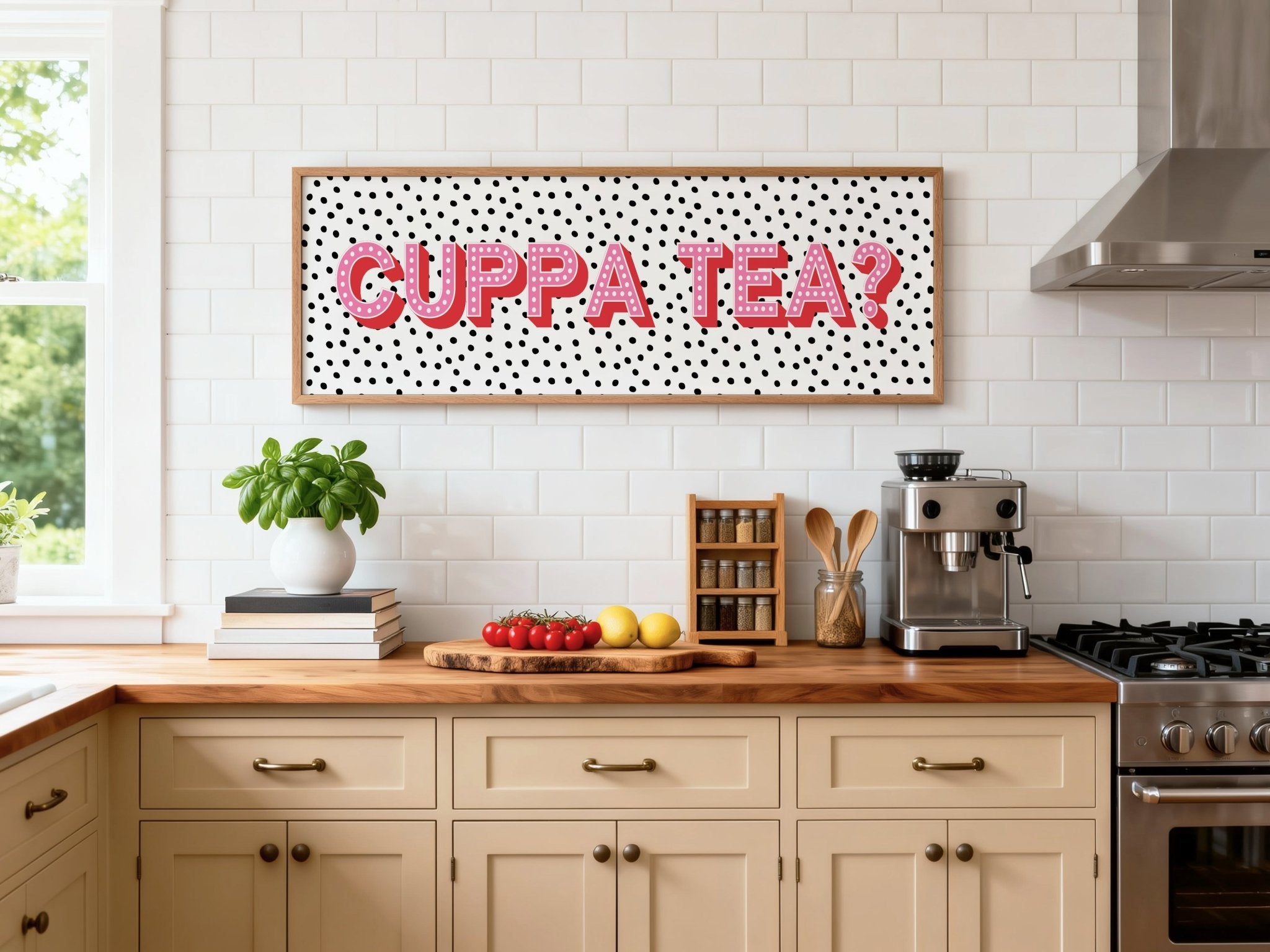 Cuppa Tea Framed Print (New Style) - Above The Door