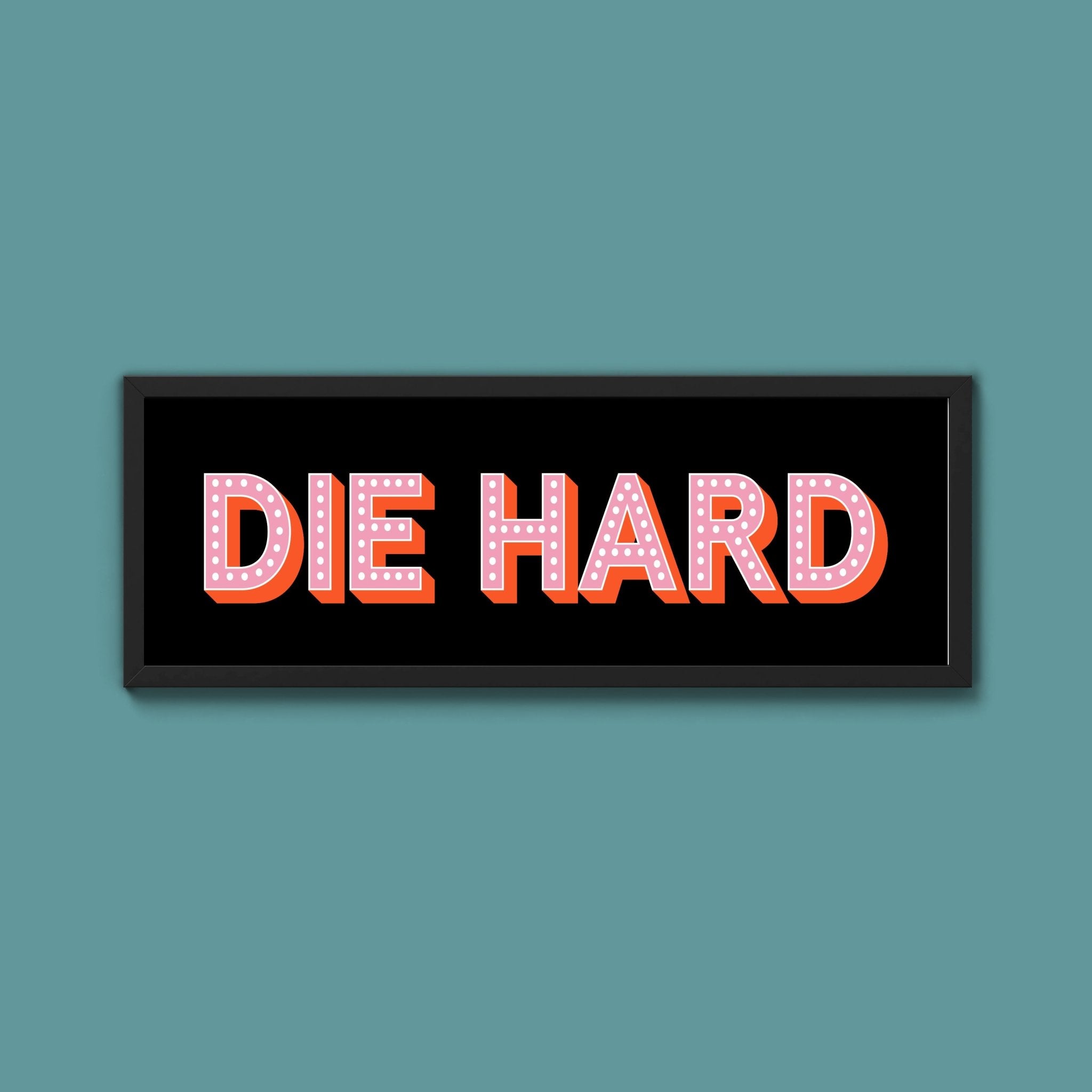 Die Hard Framed Print (New Style) - Above The Door