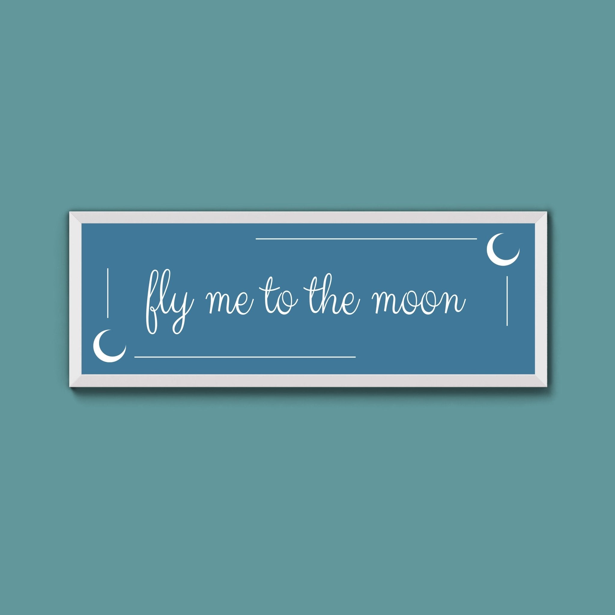 Fly Me To The Moon Framed Print (New Style) - Above The Door