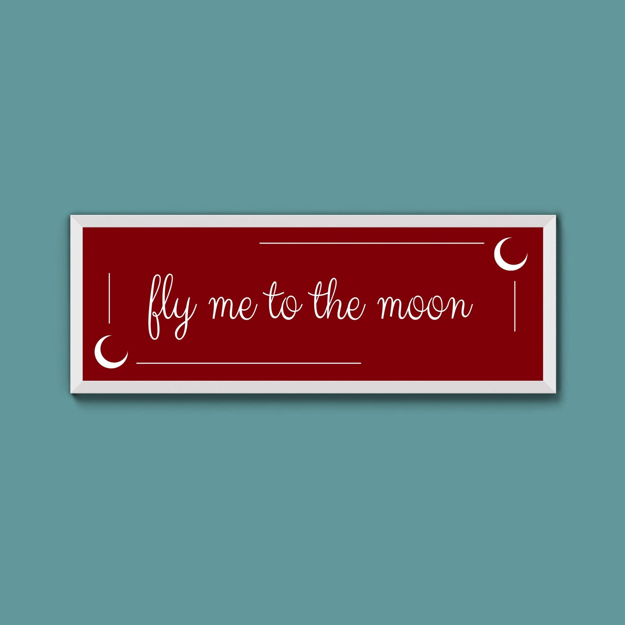 Fly Me To The Moon Framed Print (New Style) - Above The Door