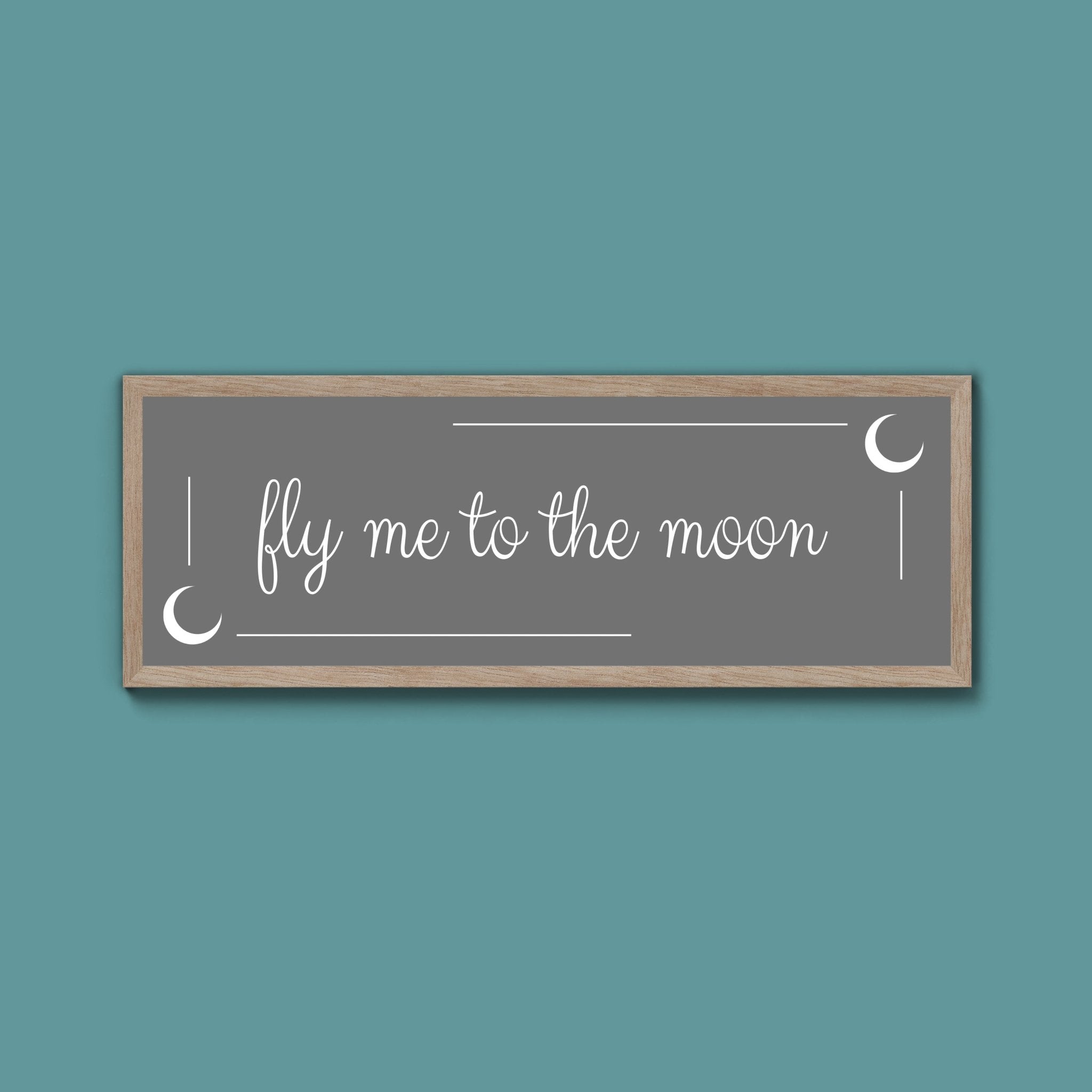 Fly Me To The Moon Framed Print (New Style) - Above The Door