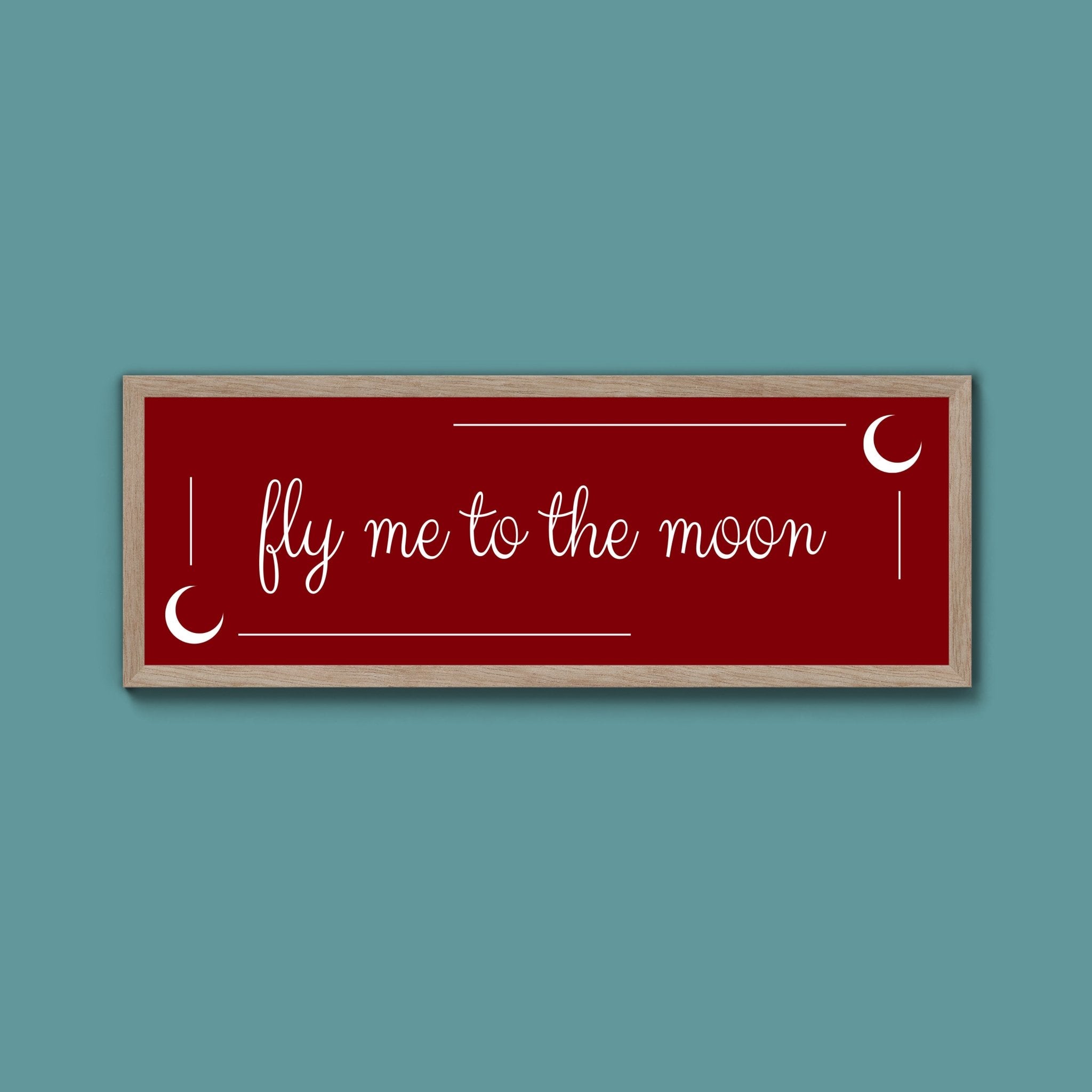 Fly Me To The Moon Framed Print (New Style) - Above The Door