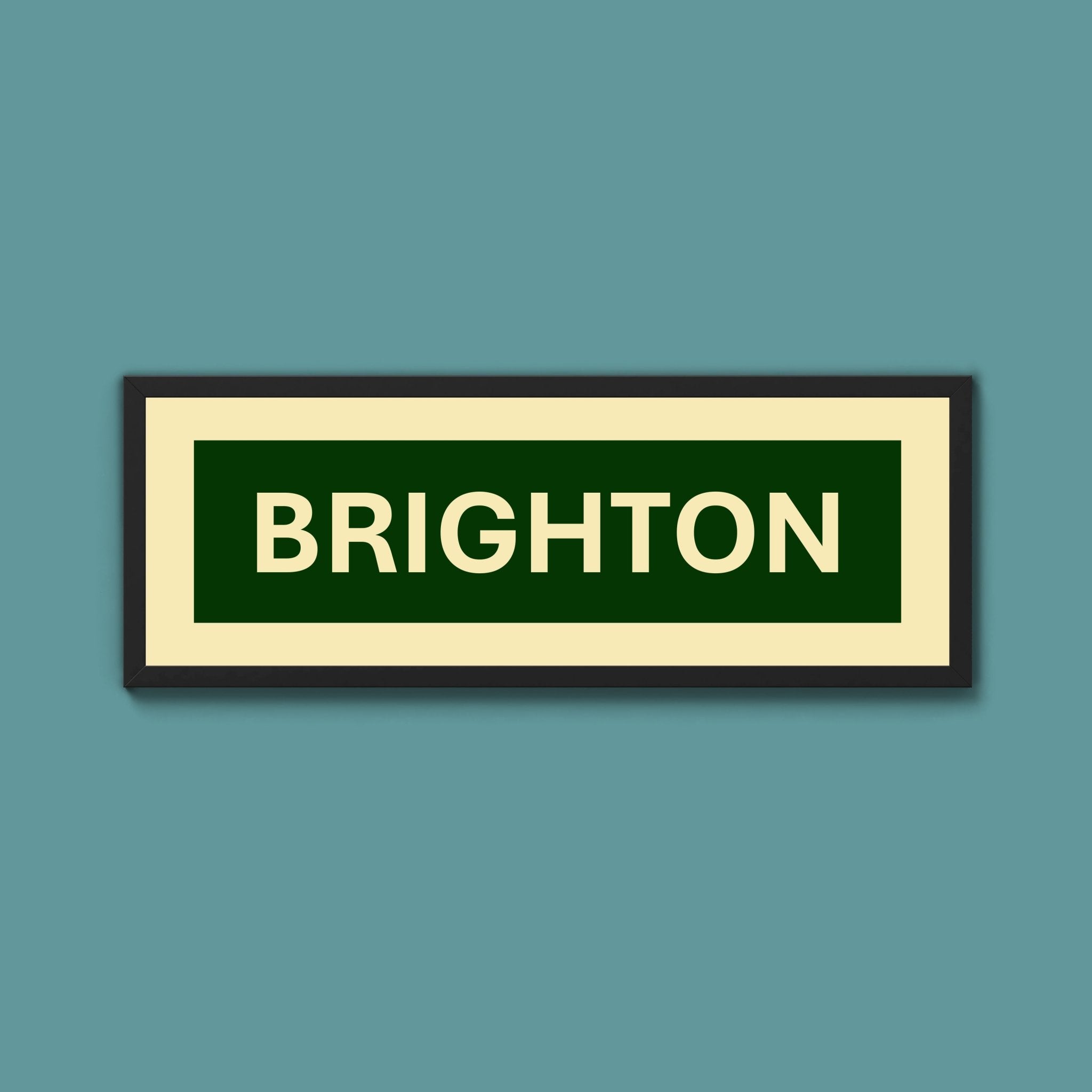 Framed Brighton Street Print - Above The Door