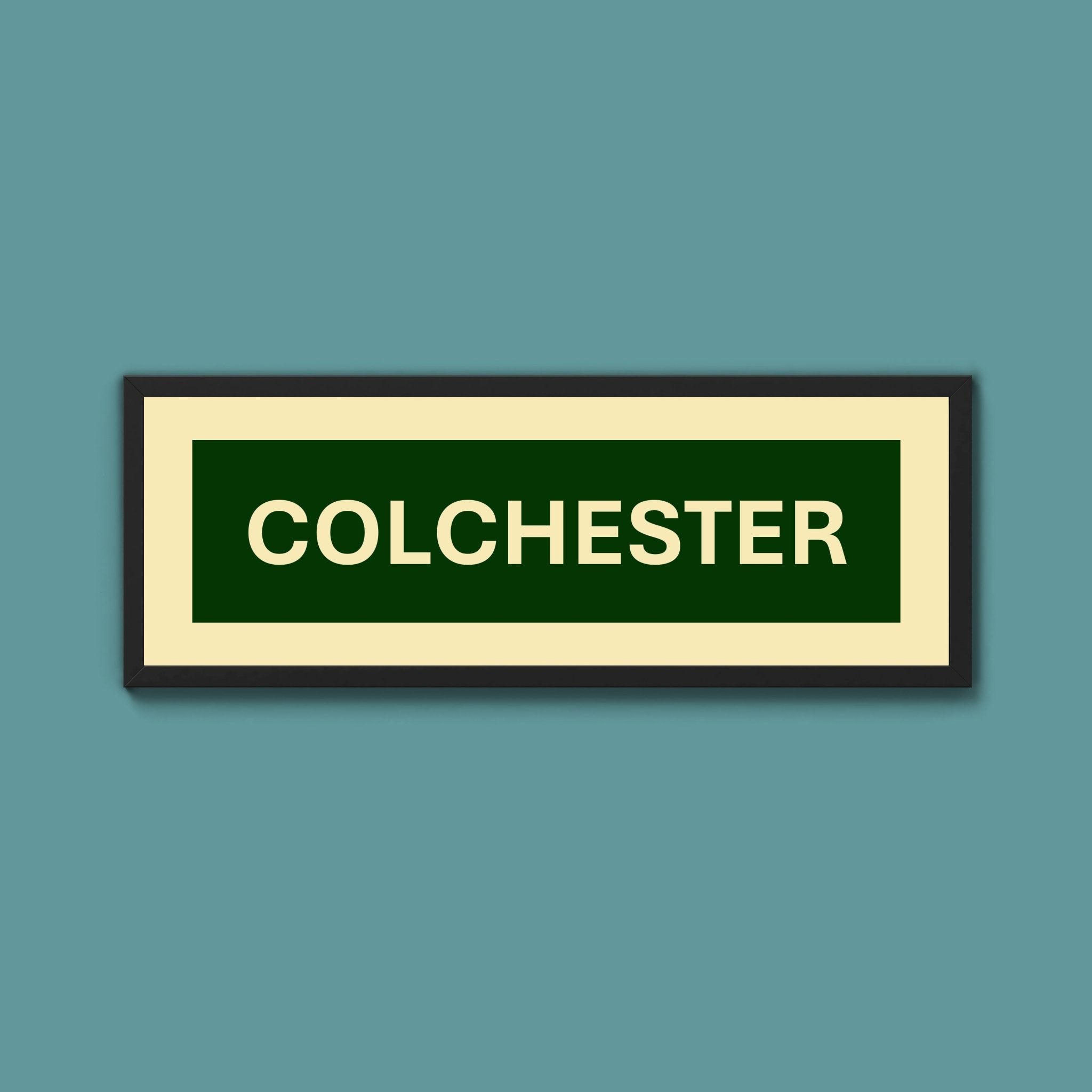 Framed Colchester Street Print - Above The Door