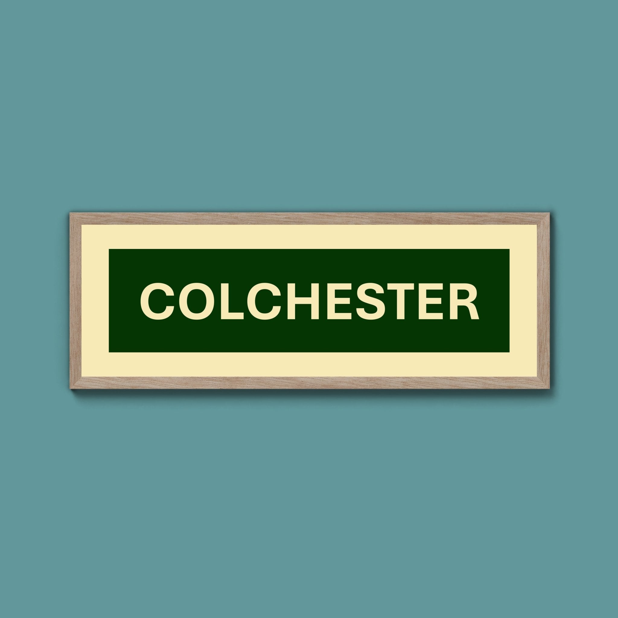 Framed Colchester Street Print - Above The Door
