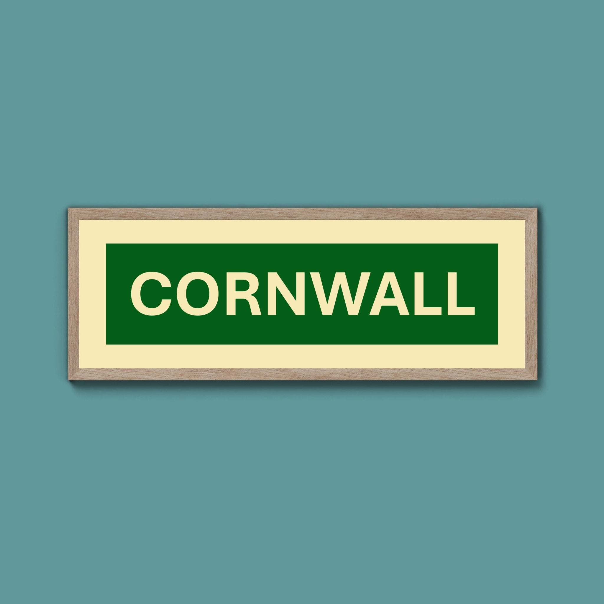 Framed Cornwall Street Print - Above The Door