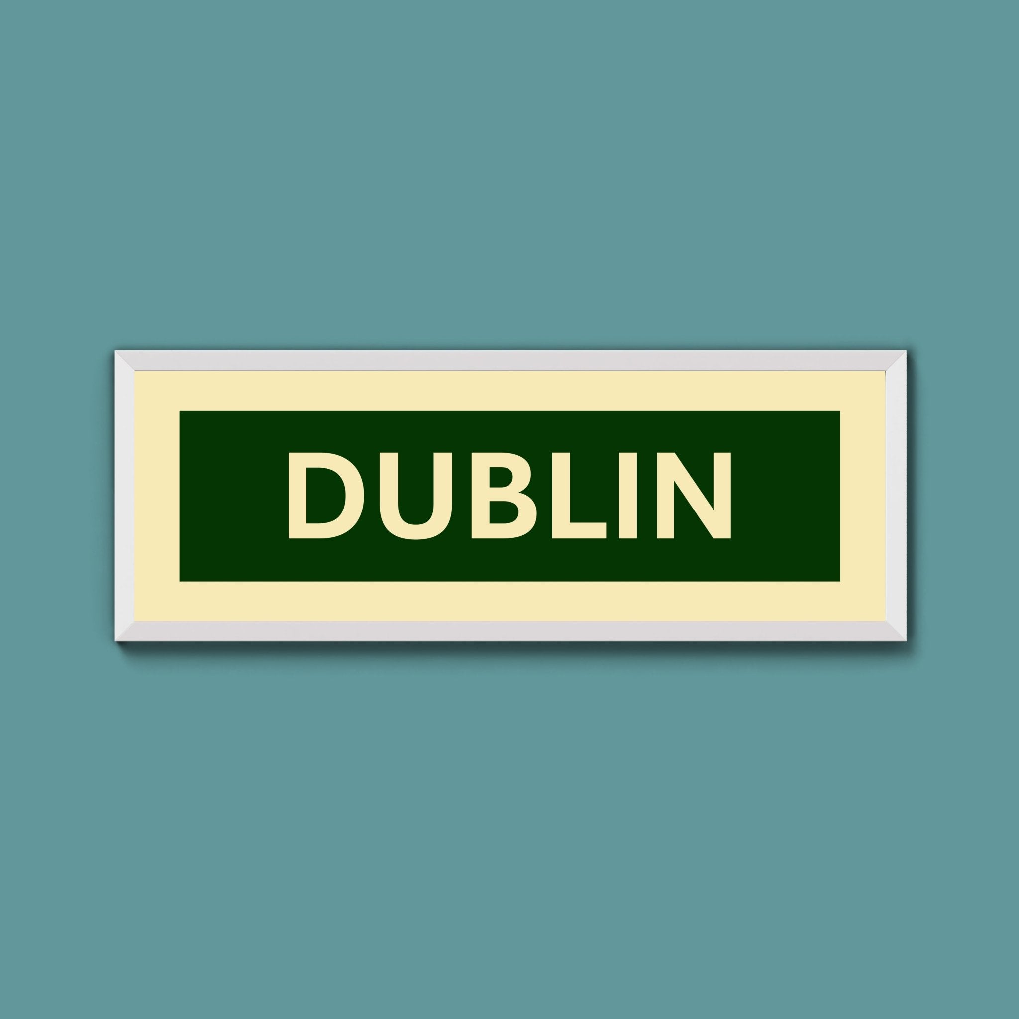 Framed Dublin Street Print - Above The Door